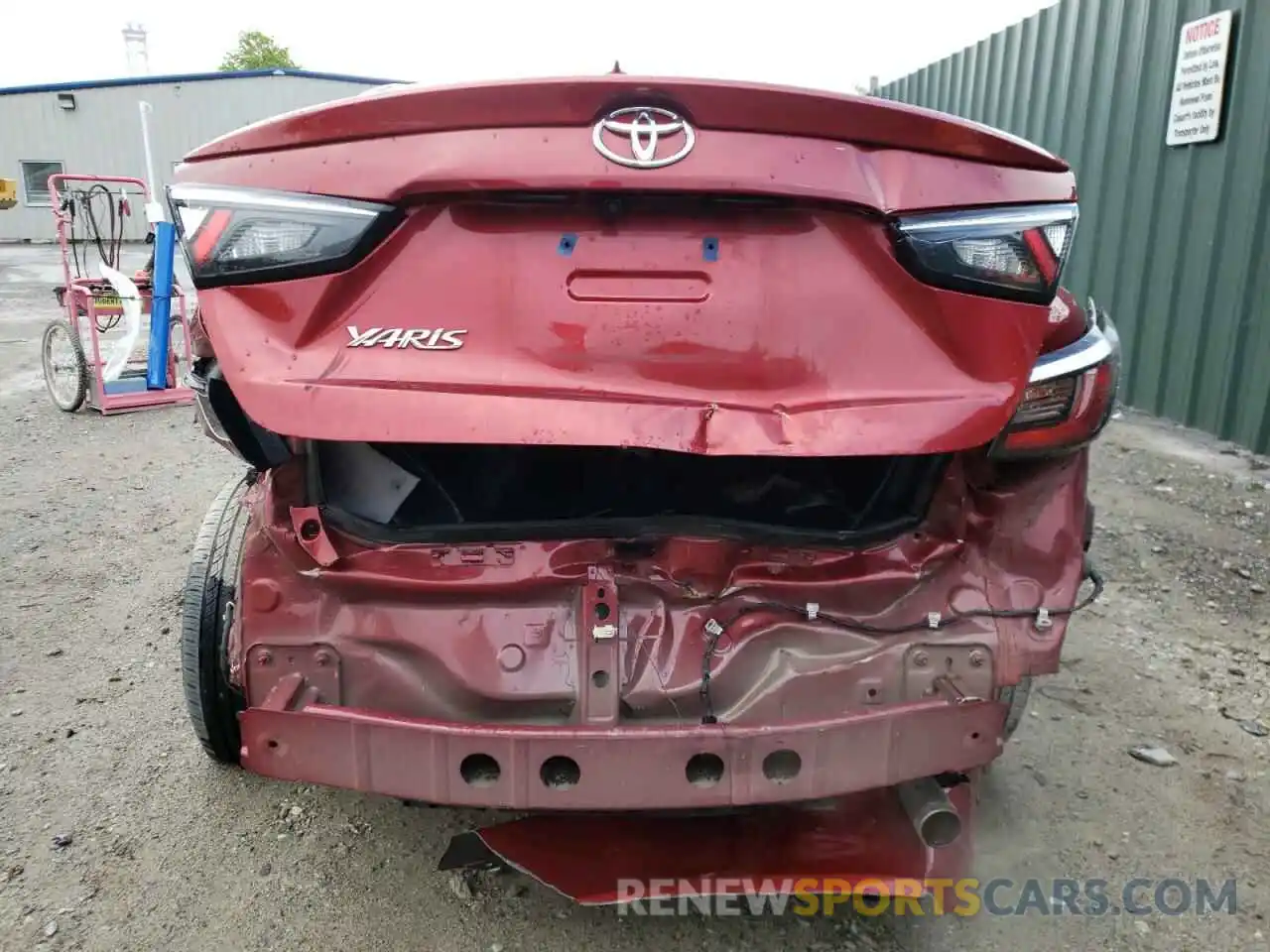 9 Photograph of a damaged car 3MYDLBYV1KY509707 TOYOTA YARIS 2019