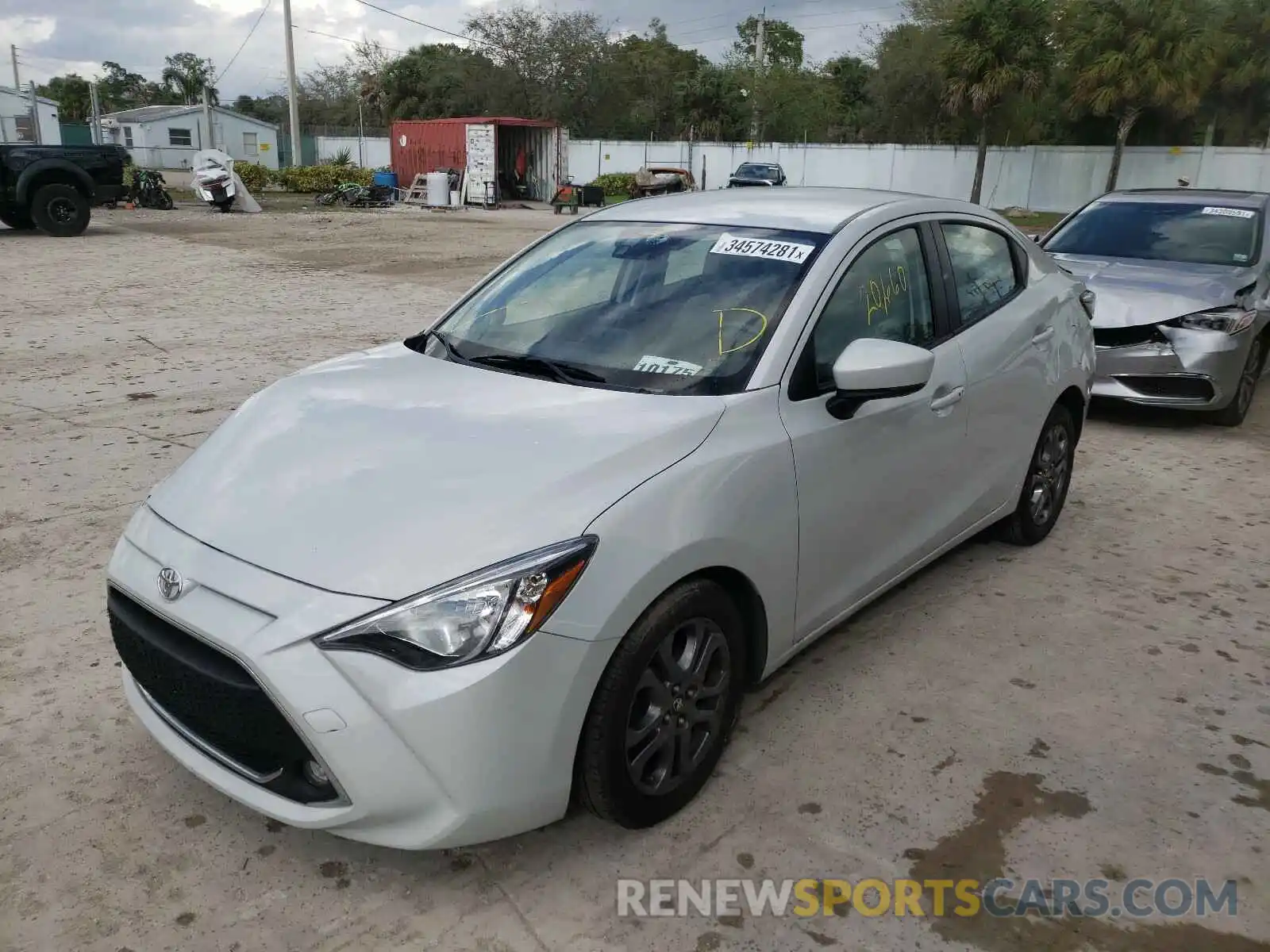 2 Photograph of a damaged car 3MYDLBYV1KY510517 TOYOTA YARIS 2019