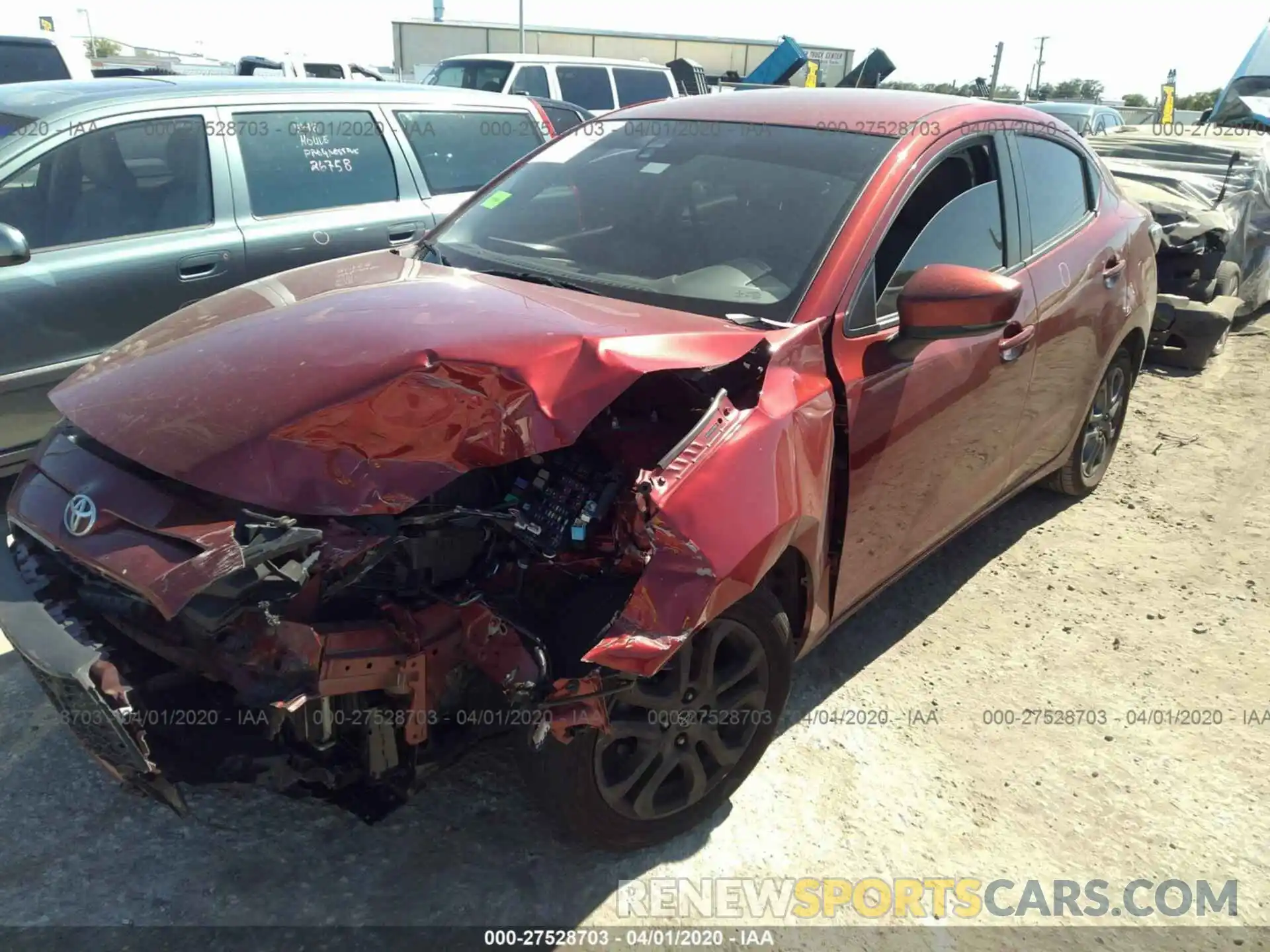 2 Photograph of a damaged car 3MYDLBYV1KY511022 TOYOTA YARIS 2019