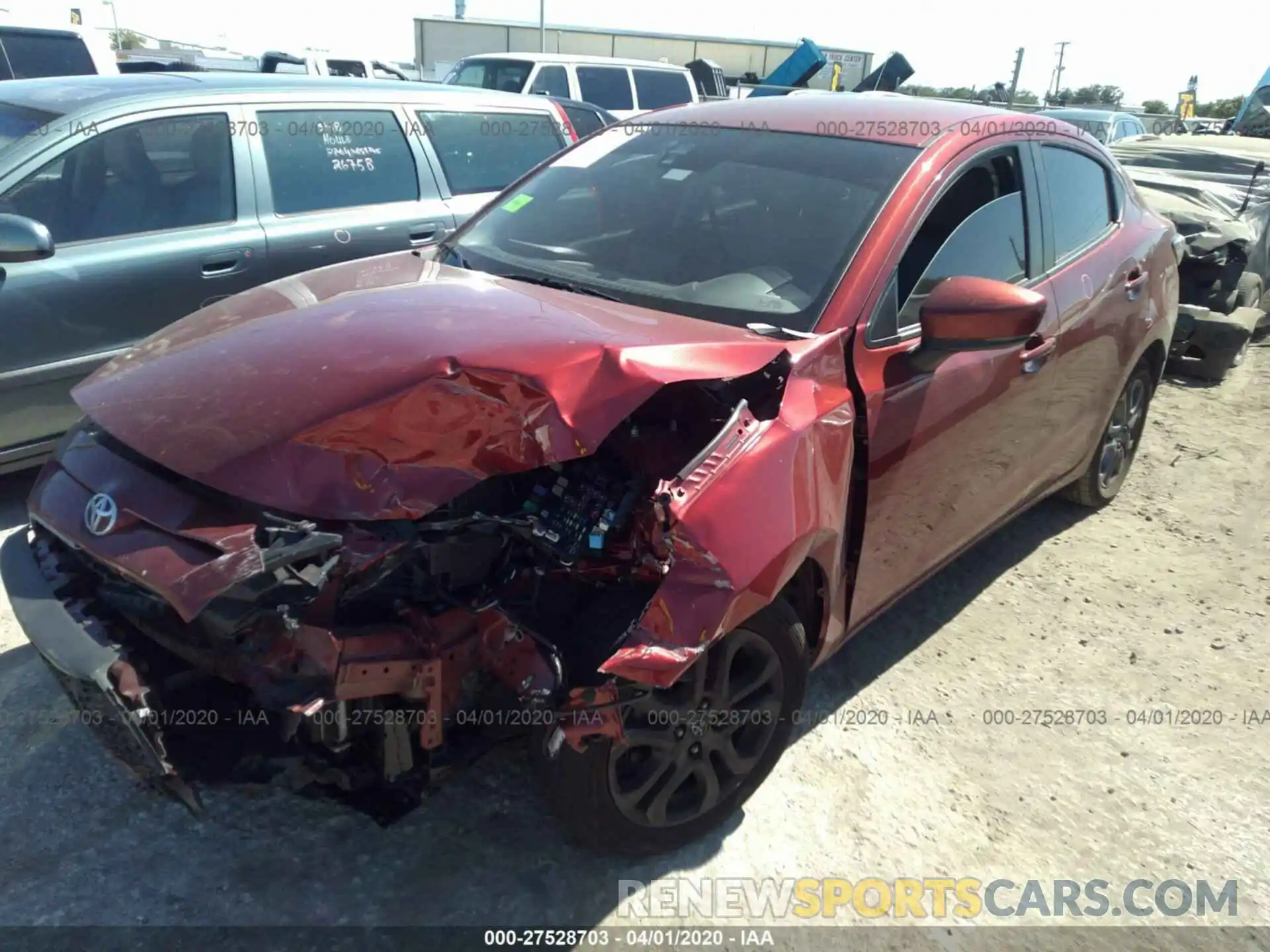 6 Photograph of a damaged car 3MYDLBYV1KY511022 TOYOTA YARIS 2019