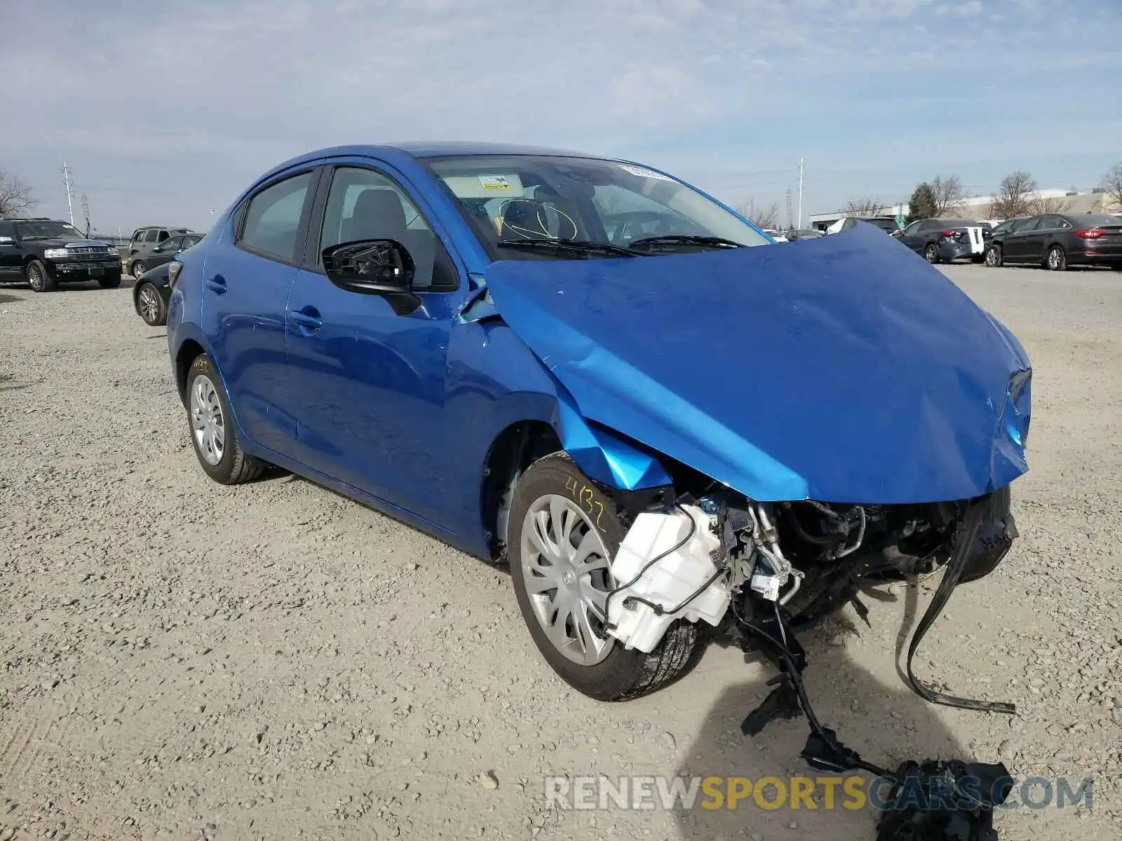 1 Photograph of a damaged car 3MYDLBYV1KY511313 TOYOTA YARIS 2019