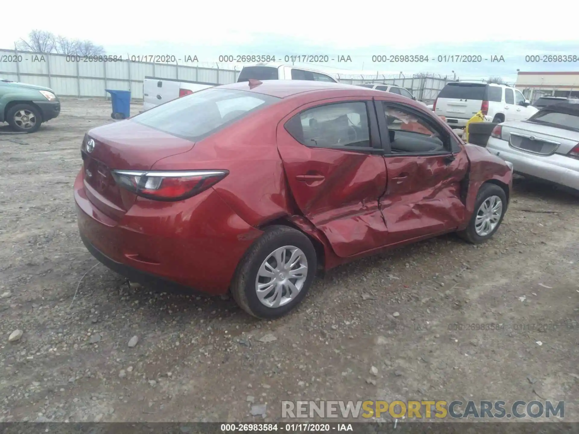 4 Photograph of a damaged car 3MYDLBYV1KY511392 TOYOTA YARIS 2019