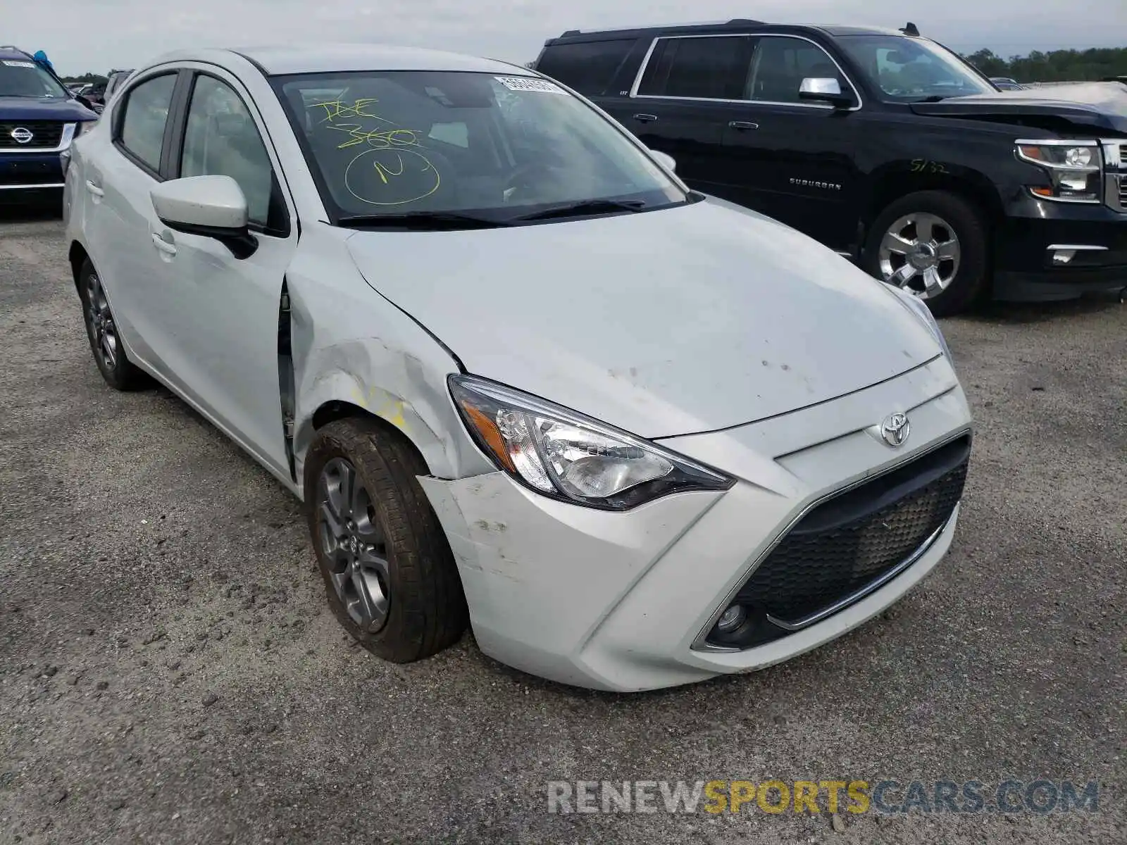 1 Photograph of a damaged car 3MYDLBYV1KY511702 TOYOTA YARIS 2019