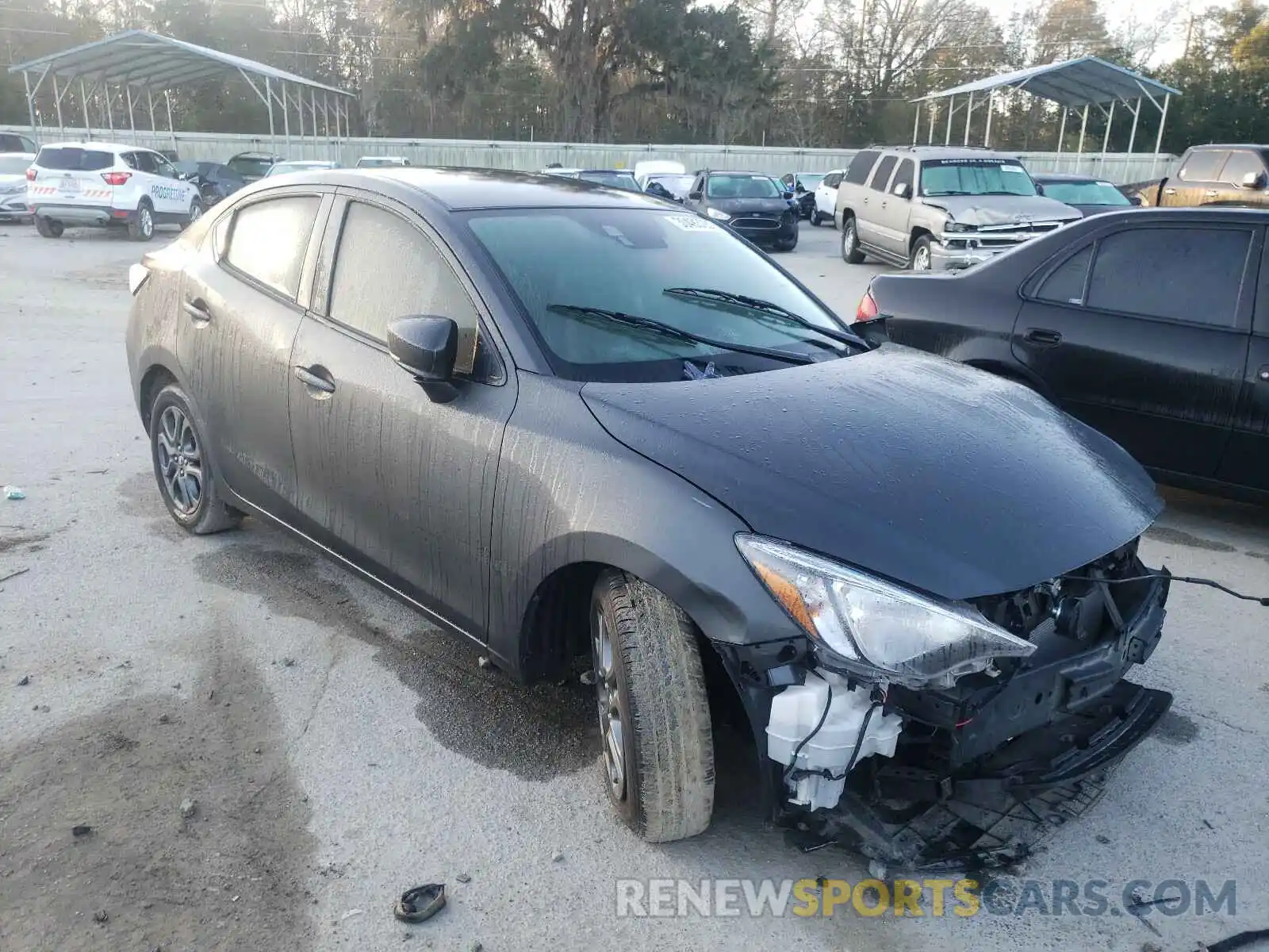 1 Photograph of a damaged car 3MYDLBYV1KY513188 TOYOTA YARIS 2019