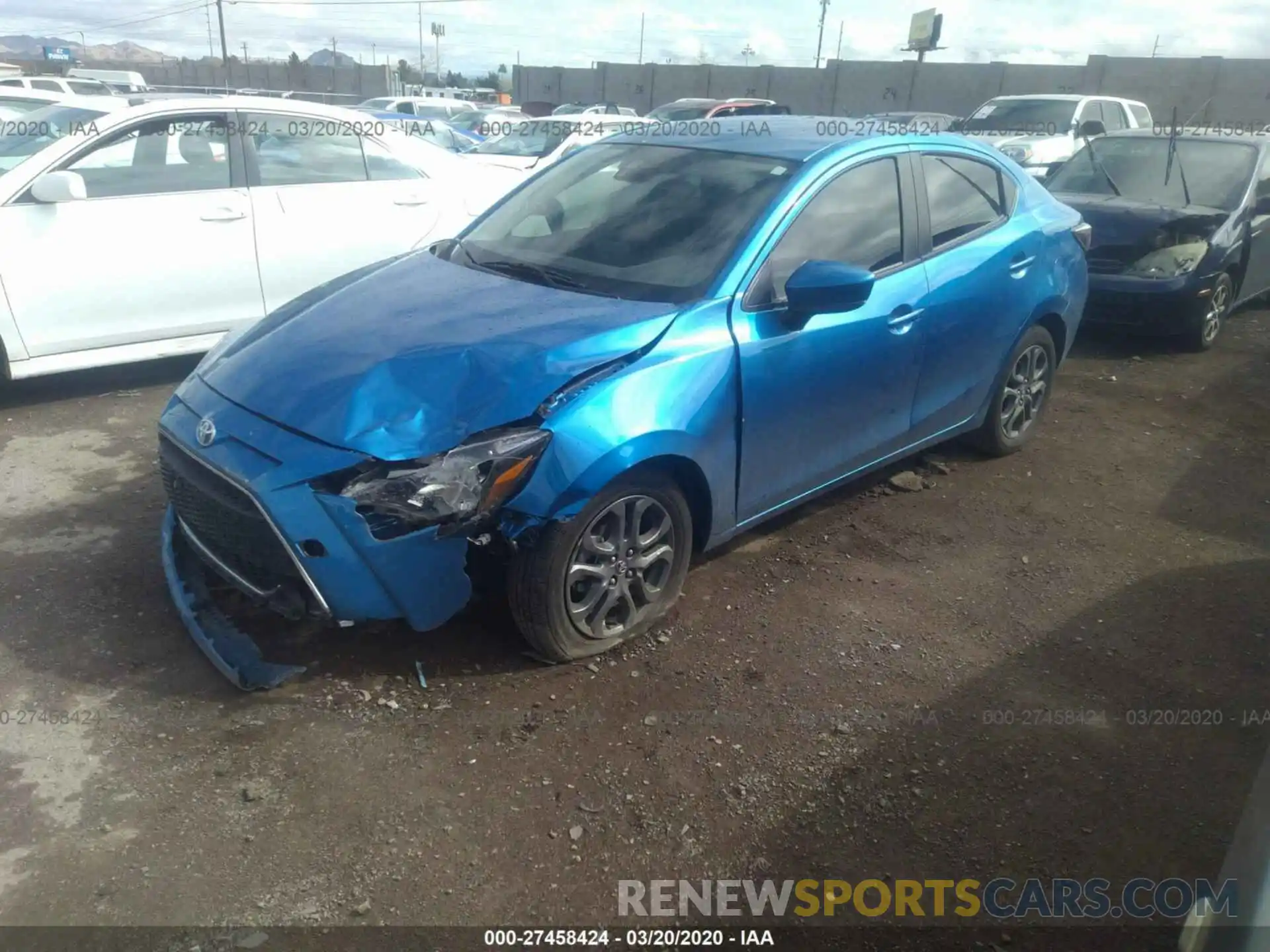 2 Photograph of a damaged car 3MYDLBYV1KY514373 TOYOTA YARIS 2019