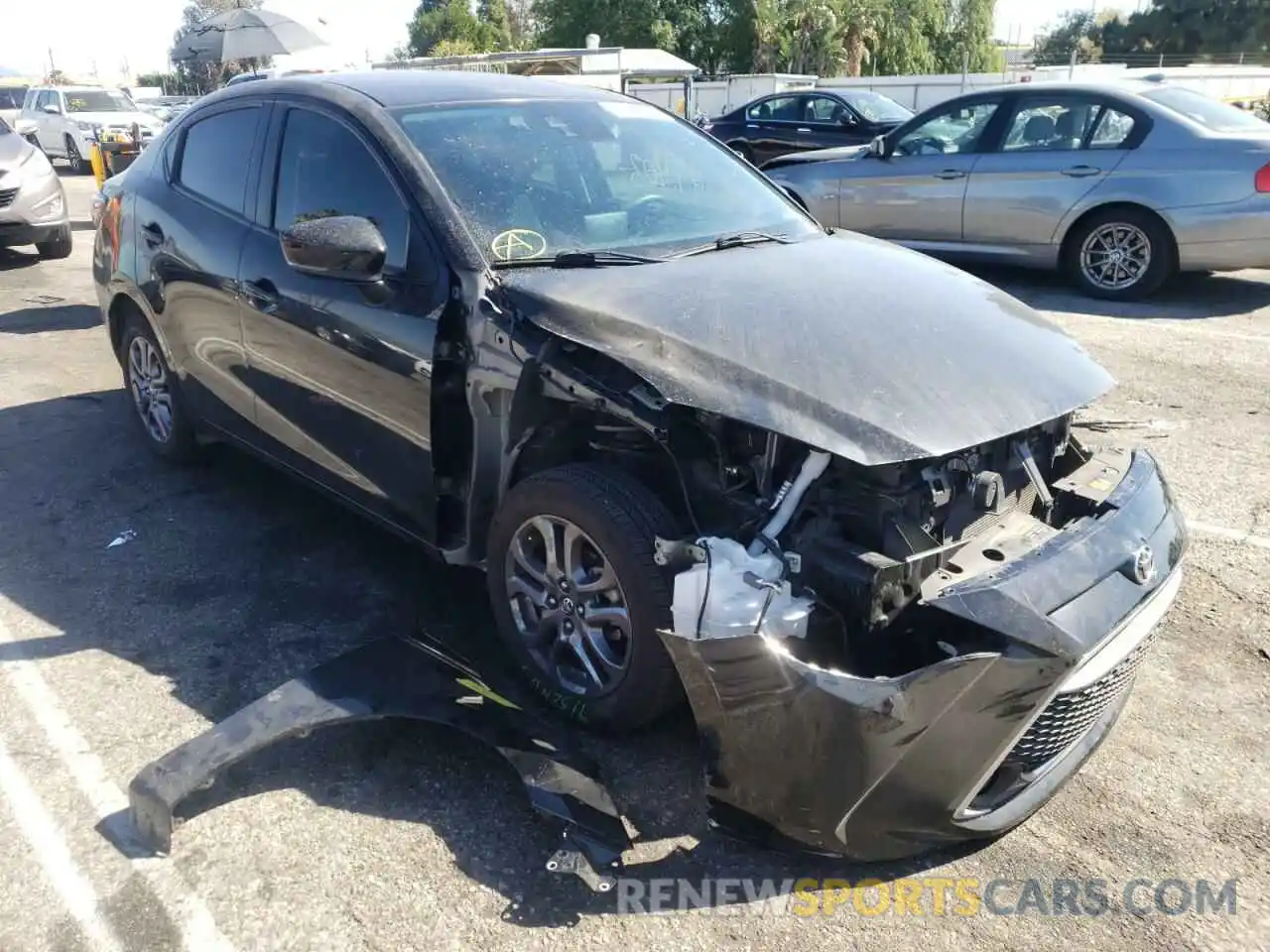 1 Photograph of a damaged car 3MYDLBYV1KY514681 TOYOTA YARIS 2019