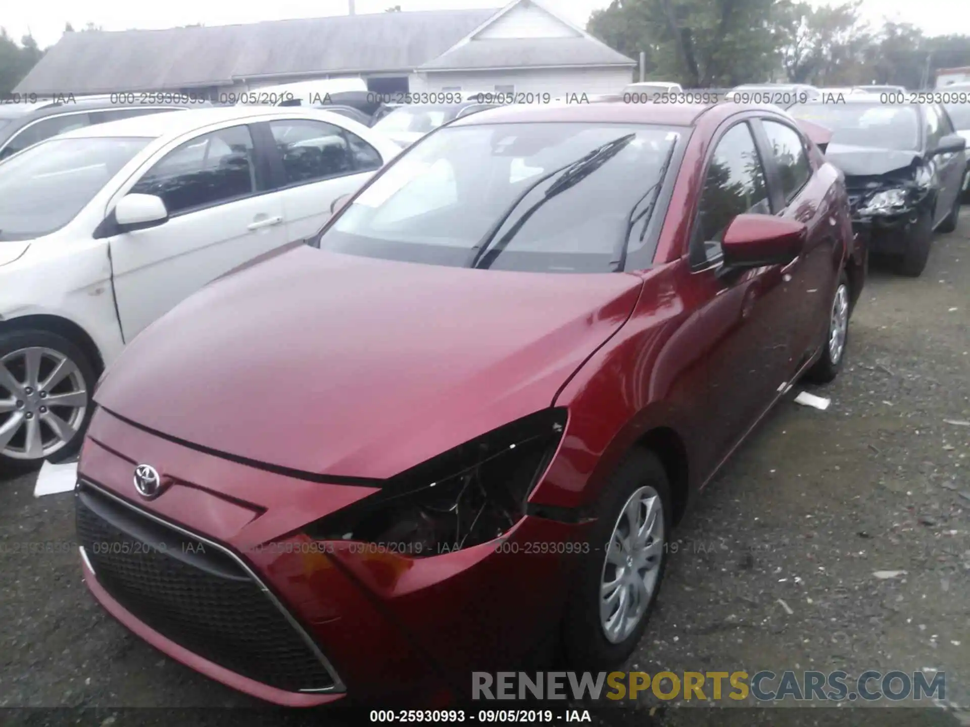 2 Photograph of a damaged car 3MYDLBYV1KY514843 TOYOTA YARIS 2019