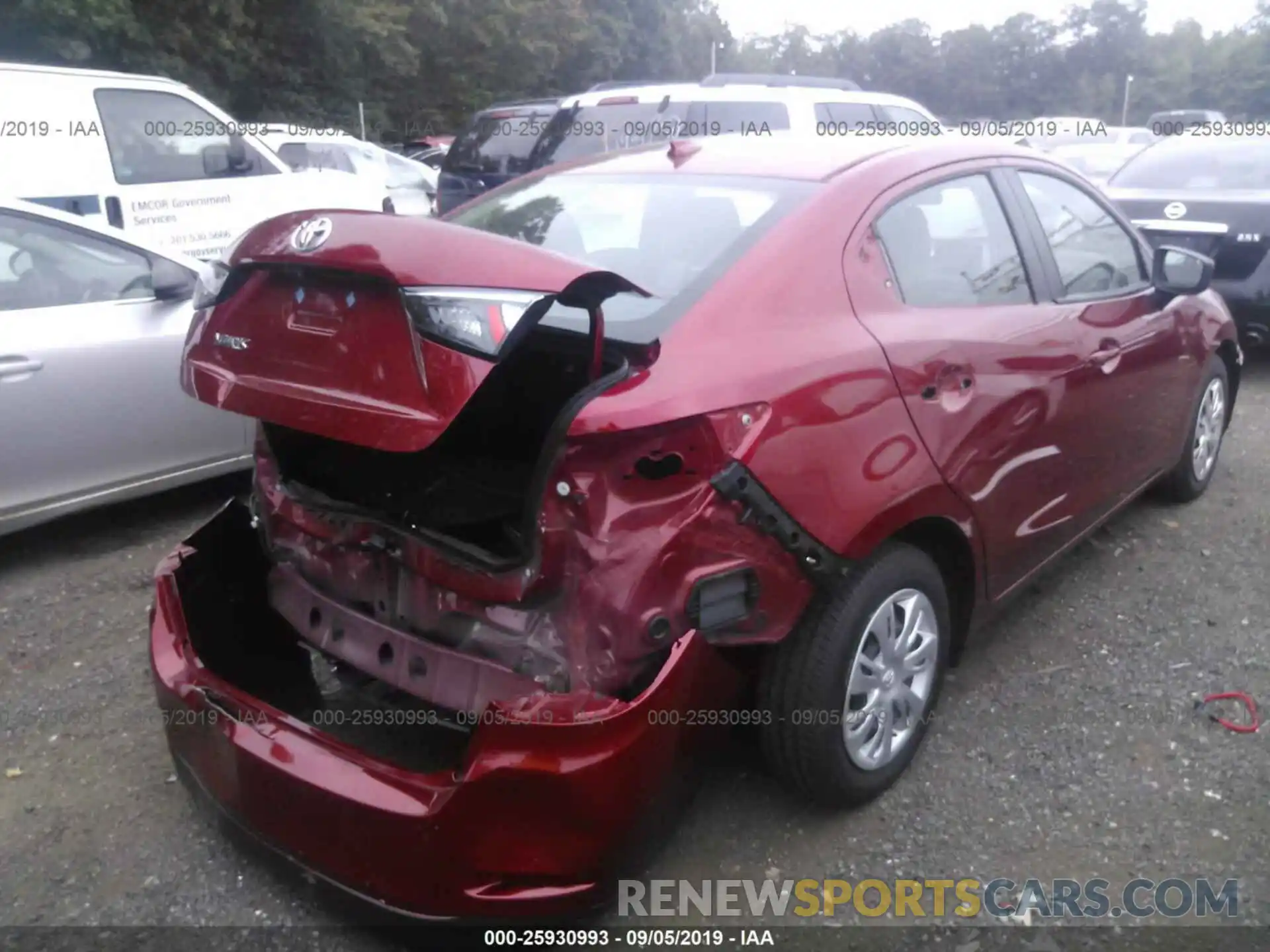 4 Photograph of a damaged car 3MYDLBYV1KY514843 TOYOTA YARIS 2019