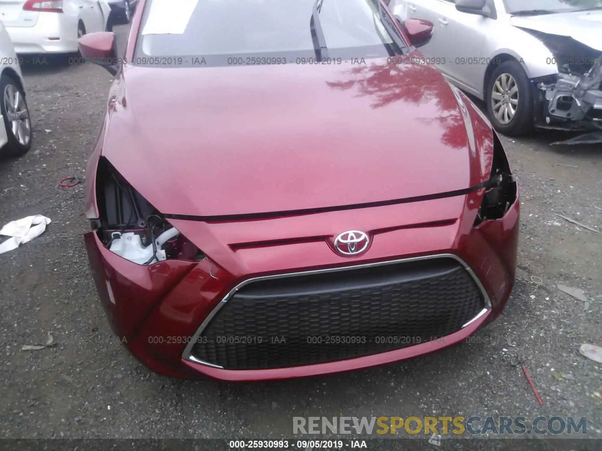 6 Photograph of a damaged car 3MYDLBYV1KY514843 TOYOTA YARIS 2019