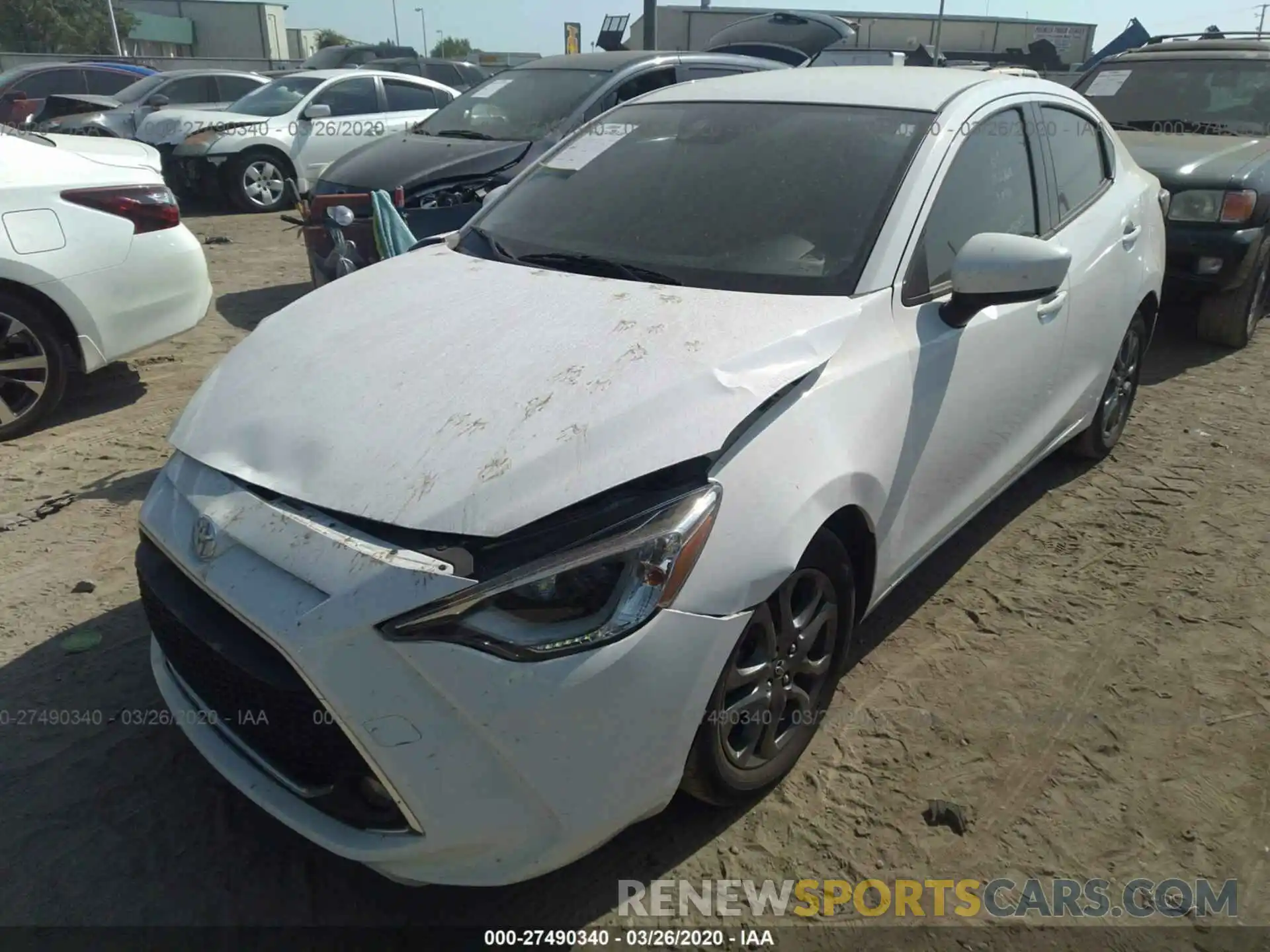 2 Photograph of a damaged car 3MYDLBYV1KY517838 TOYOTA YARIS 2019