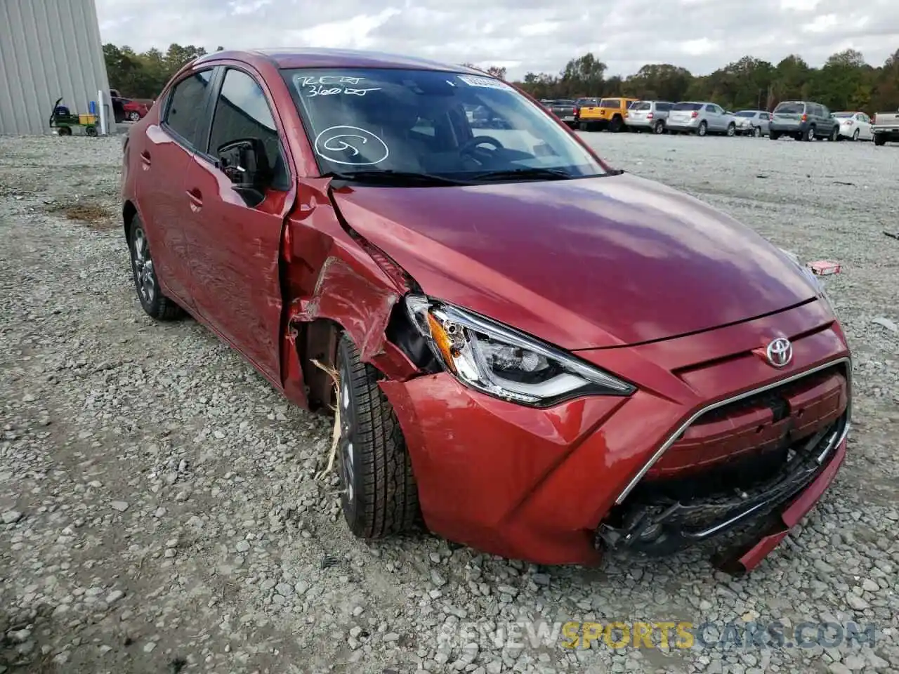 1 Photograph of a damaged car 3MYDLBYV1KY517872 TOYOTA YARIS 2019