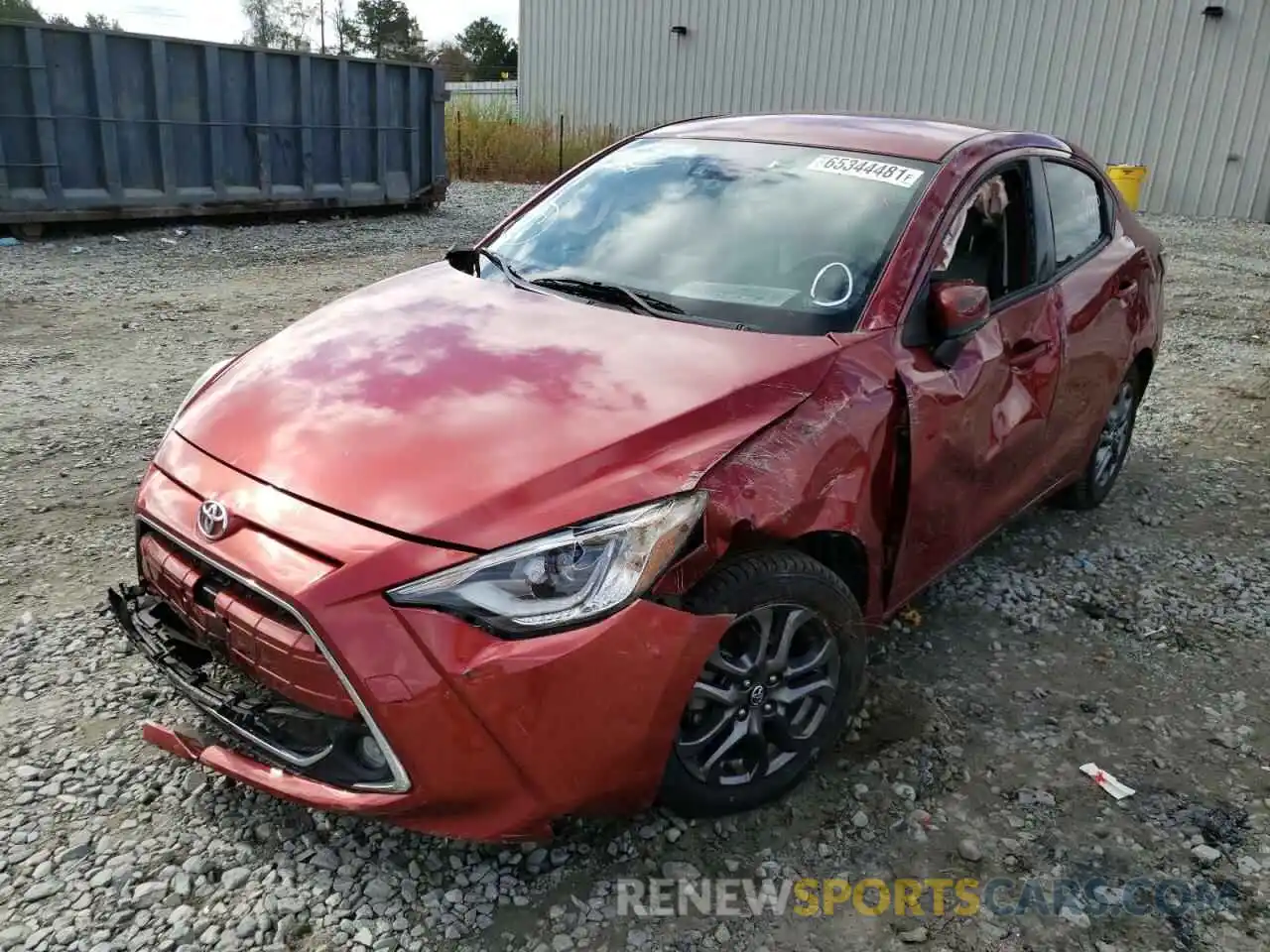 2 Photograph of a damaged car 3MYDLBYV1KY517872 TOYOTA YARIS 2019