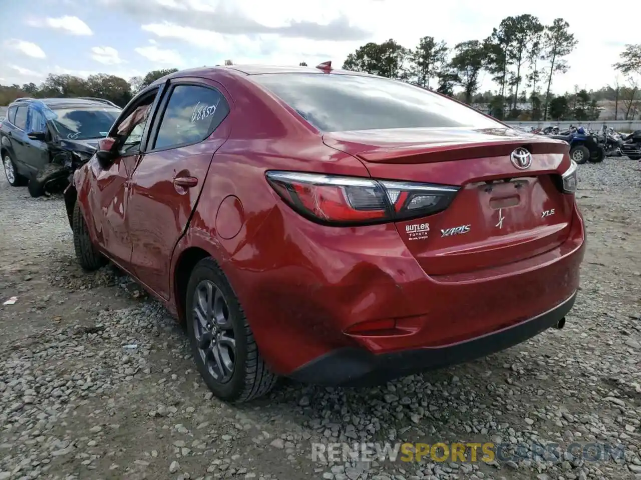 3 Photograph of a damaged car 3MYDLBYV1KY517872 TOYOTA YARIS 2019