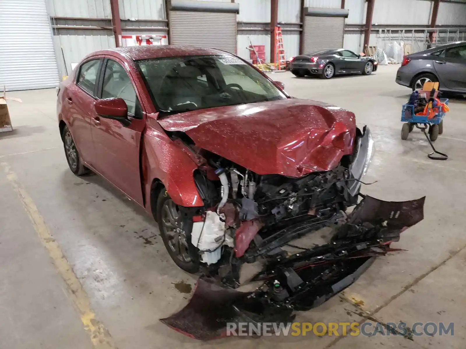 1 Photograph of a damaged car 3MYDLBYV1KY519783 TOYOTA YARIS 2019