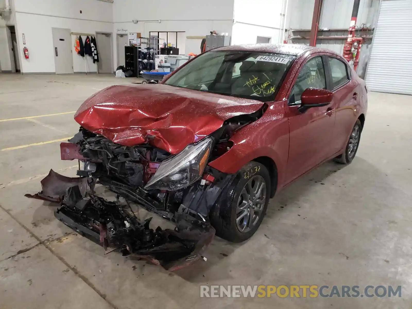 2 Photograph of a damaged car 3MYDLBYV1KY519783 TOYOTA YARIS 2019