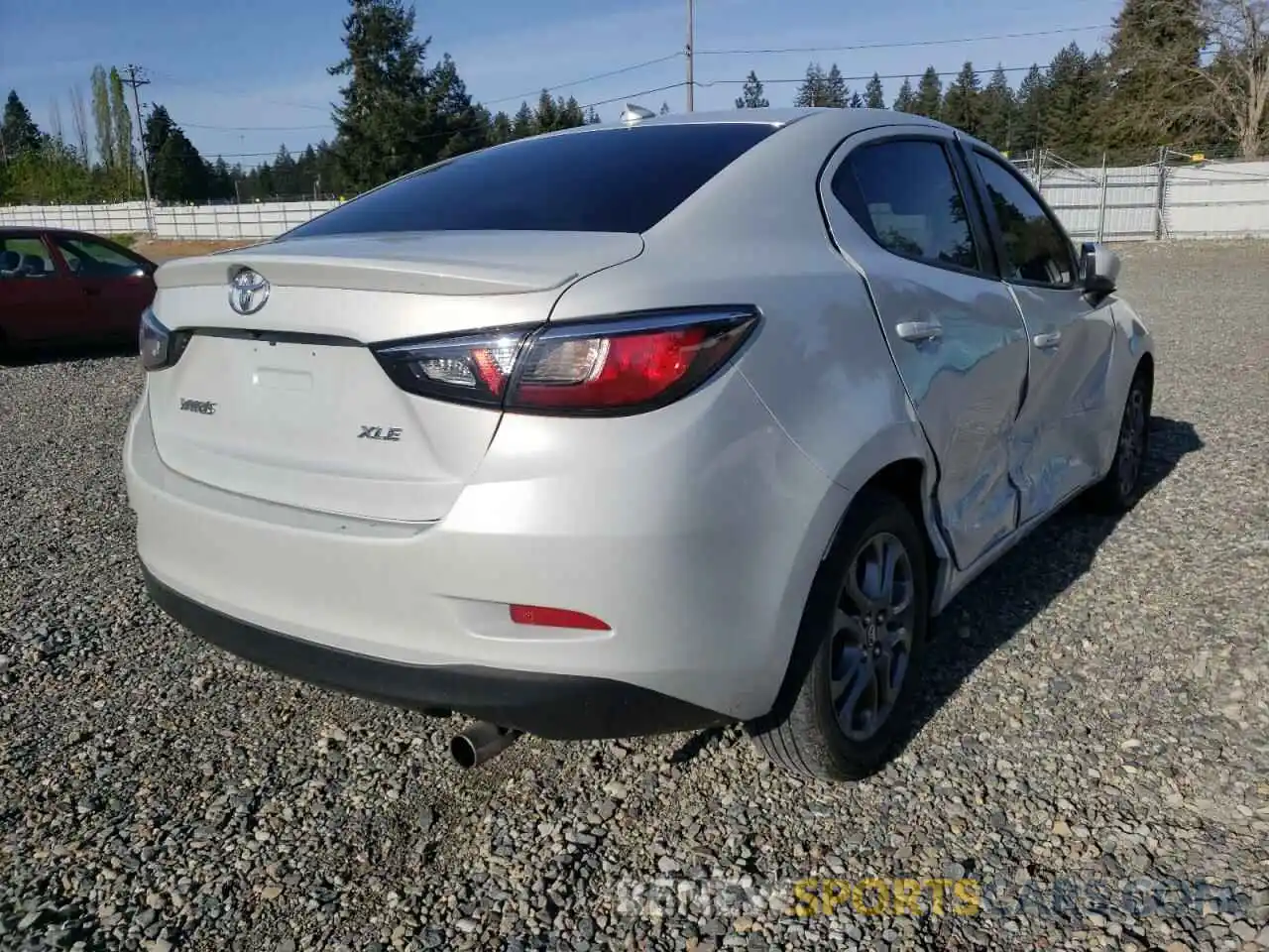 4 Photograph of a damaged car 3MYDLBYV1KY521565 TOYOTA YARIS 2019