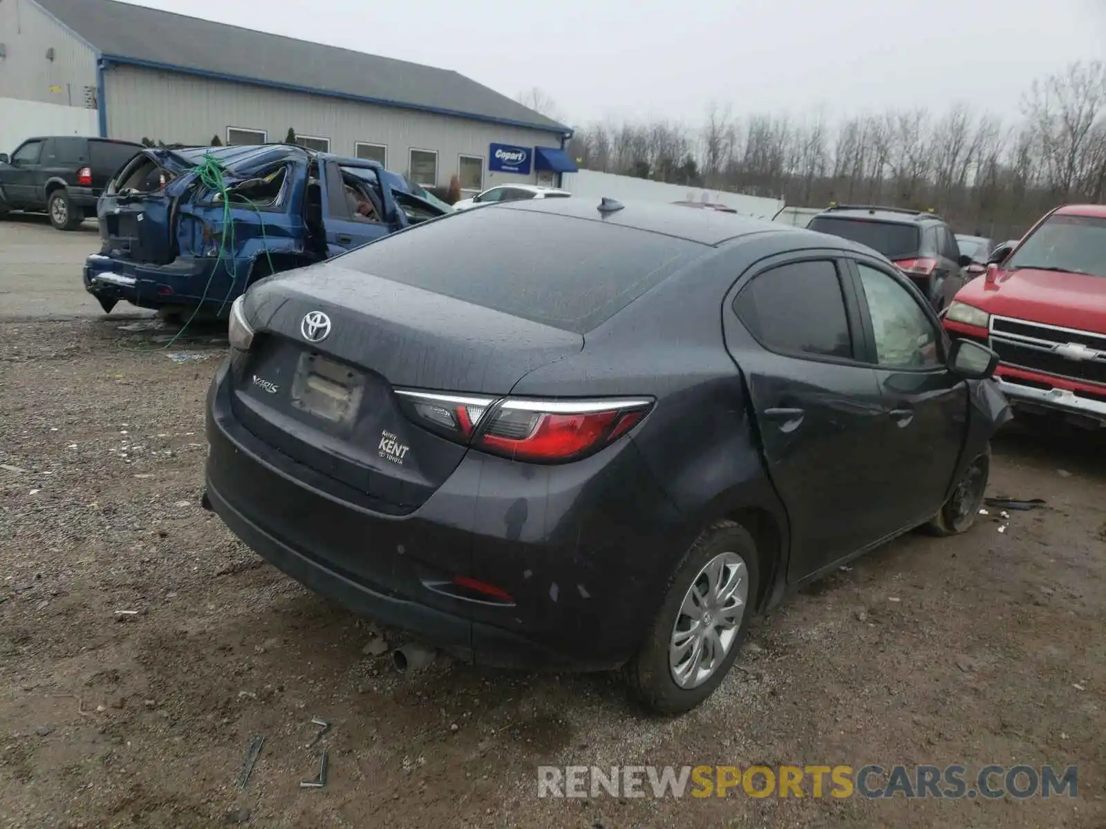 4 Photograph of a damaged car 3MYDLBYV1KY521792 TOYOTA YARIS 2019