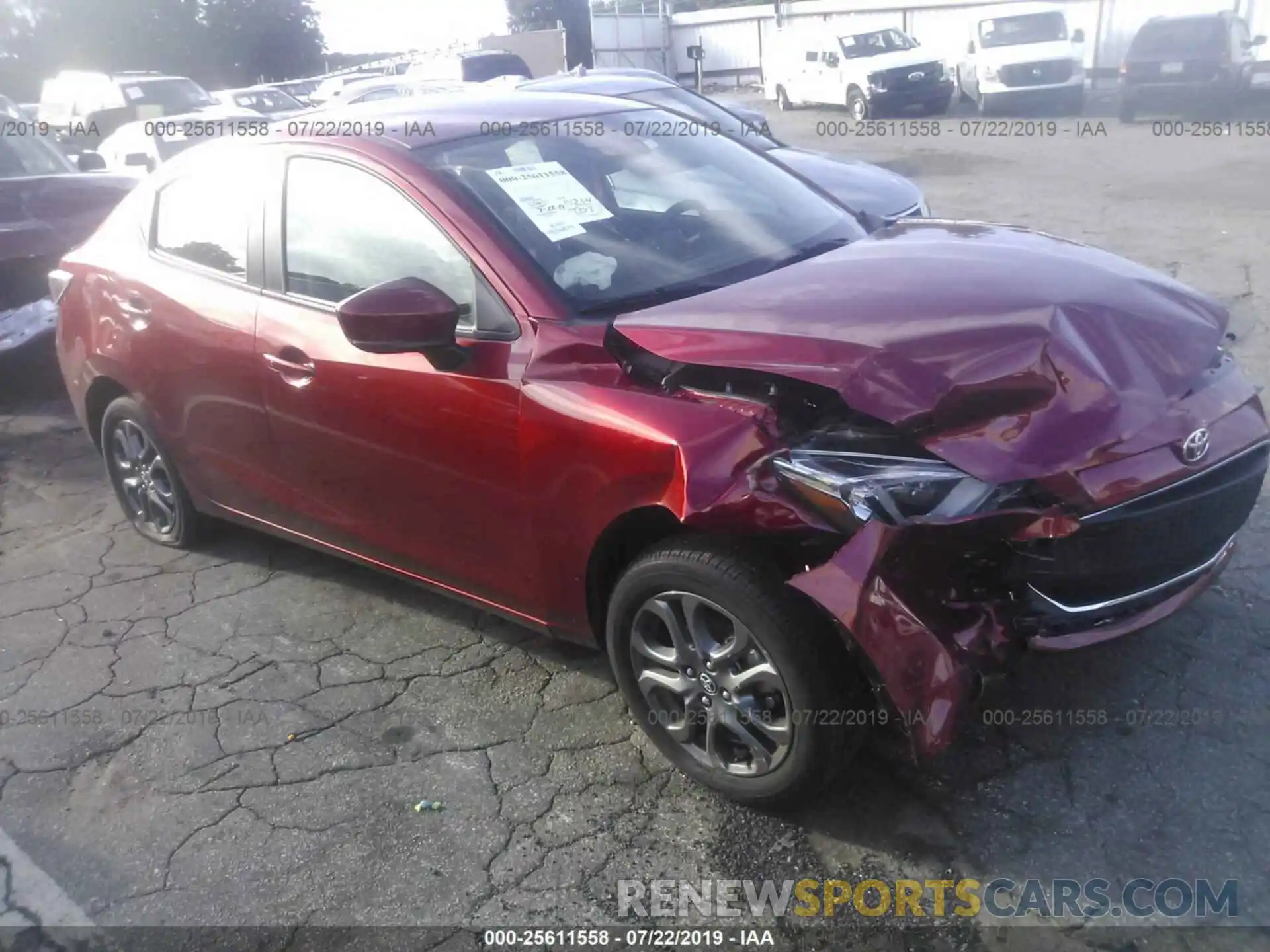 1 Photograph of a damaged car 3MYDLBYV1KY522473 TOYOTA YARIS 2019