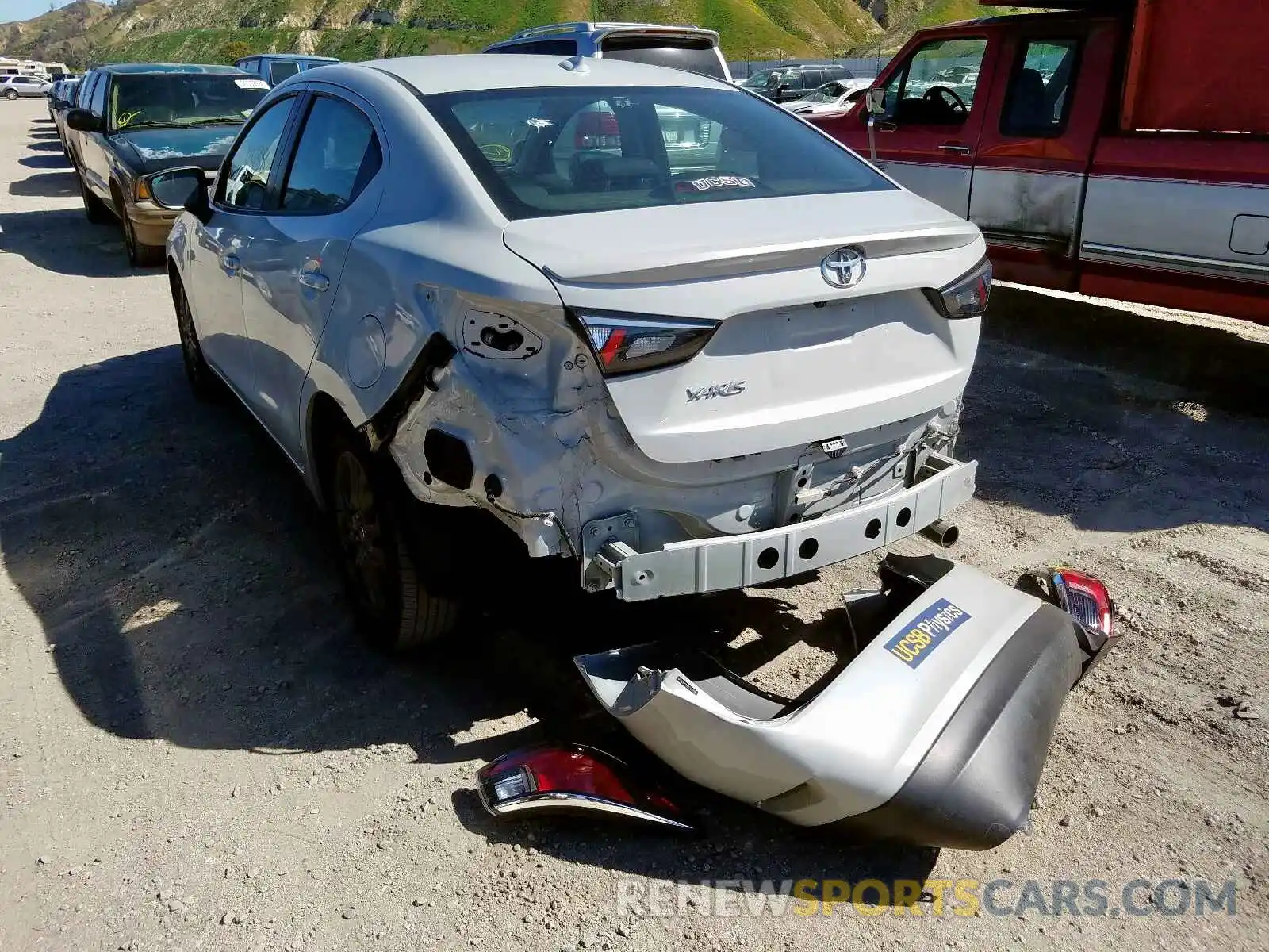 3 Photograph of a damaged car 3MYDLBYV1KY522490 TOYOTA YARIS 2019