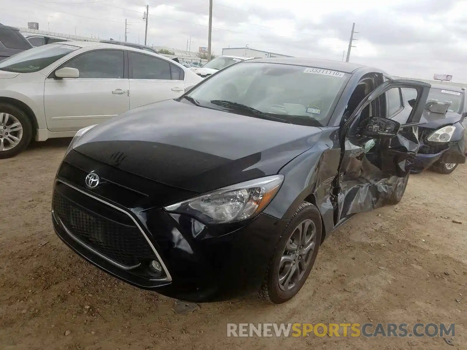 2 Photograph of a damaged car 3MYDLBYV1KY524868 TOYOTA YARIS 2019