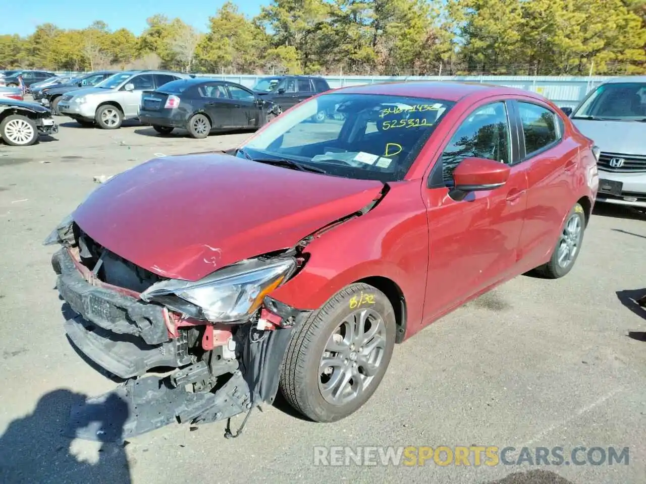 2 Photograph of a damaged car 3MYDLBYV1KY525311 TOYOTA YARIS 2019