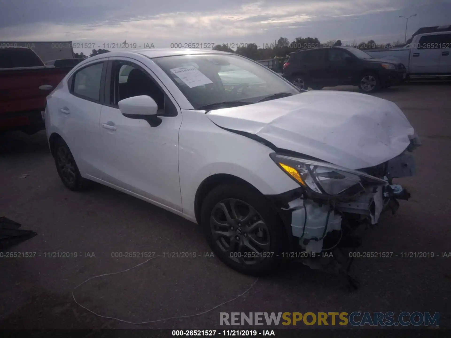 1 Photograph of a damaged car 3MYDLBYV1KY526362 TOYOTA YARIS 2019