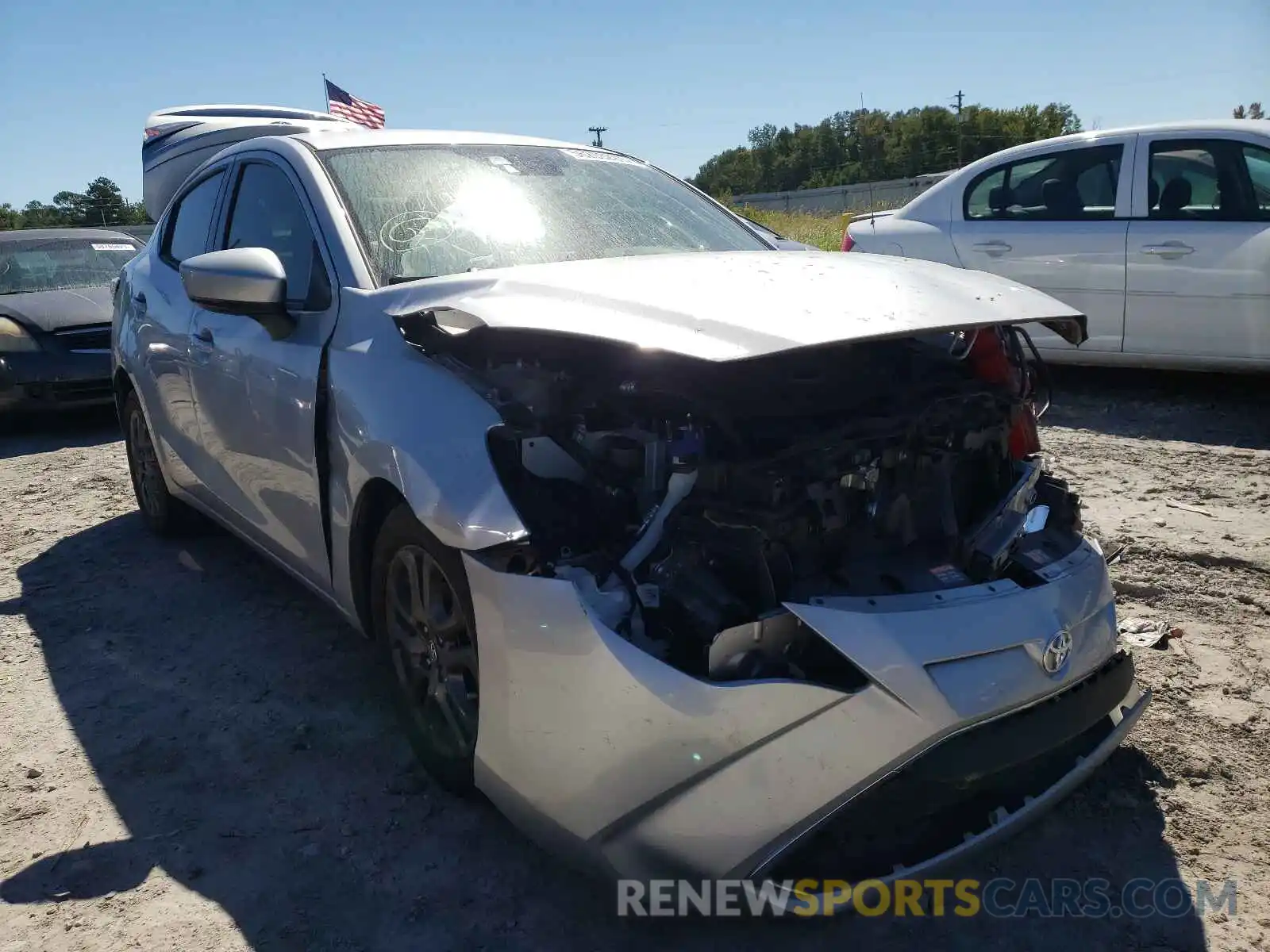 1 Photograph of a damaged car 3MYDLBYV2KY500885 TOYOTA YARIS 2019