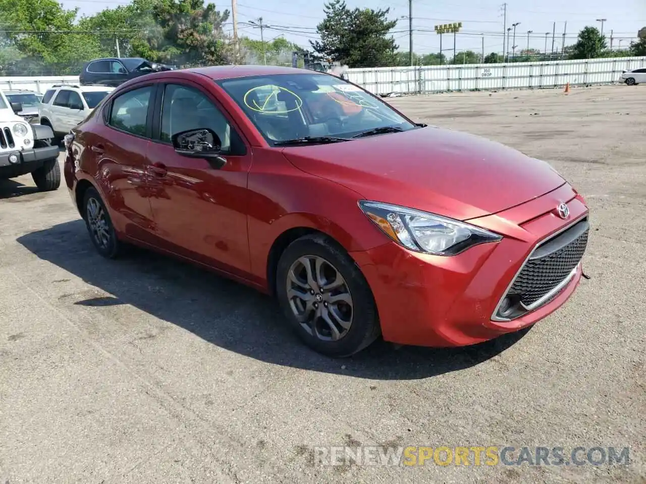 1 Photograph of a damaged car 3MYDLBYV2KY503219 TOYOTA YARIS 2019