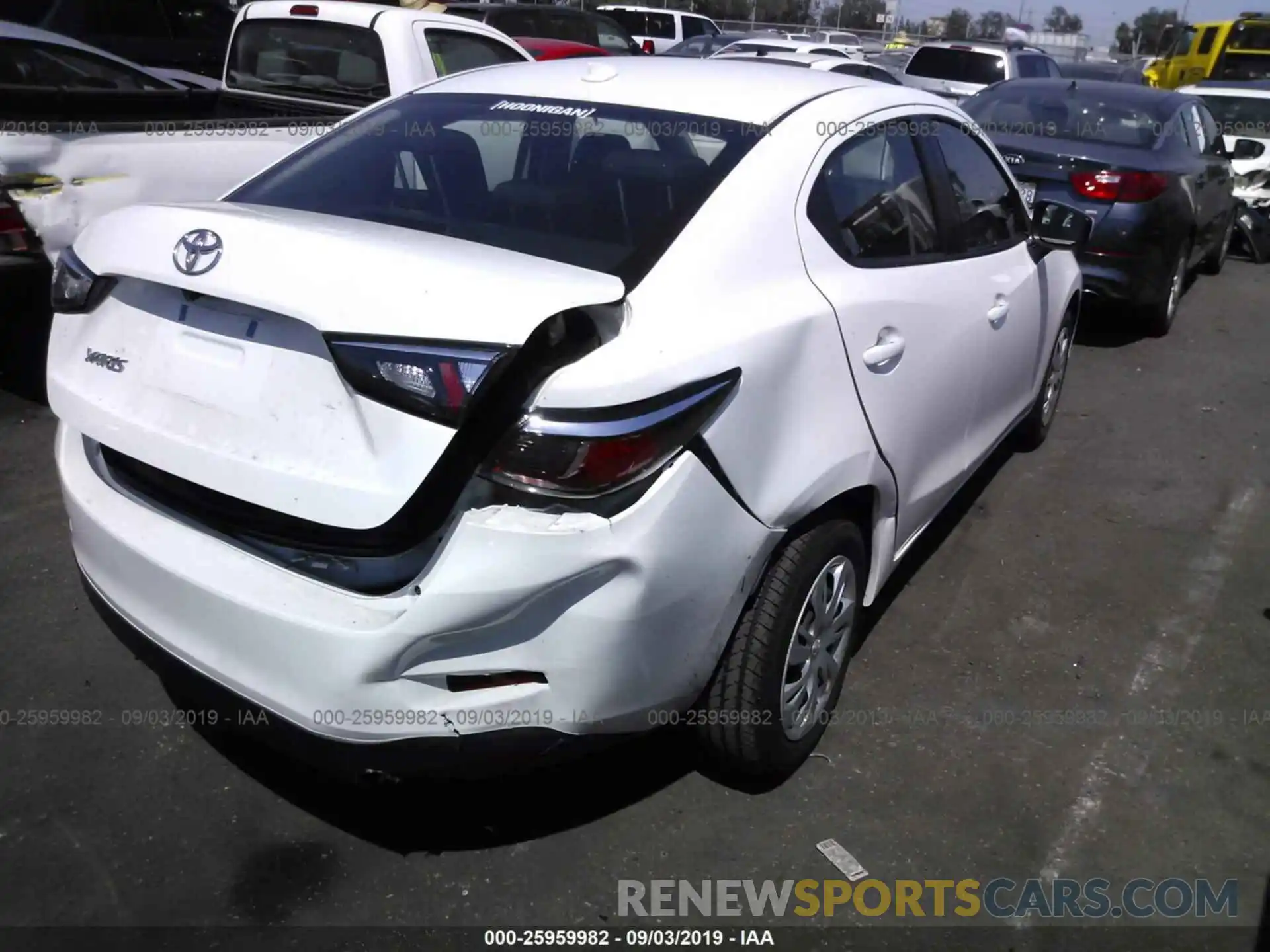 4 Photograph of a damaged car 3MYDLBYV2KY505665 TOYOTA YARIS 2019