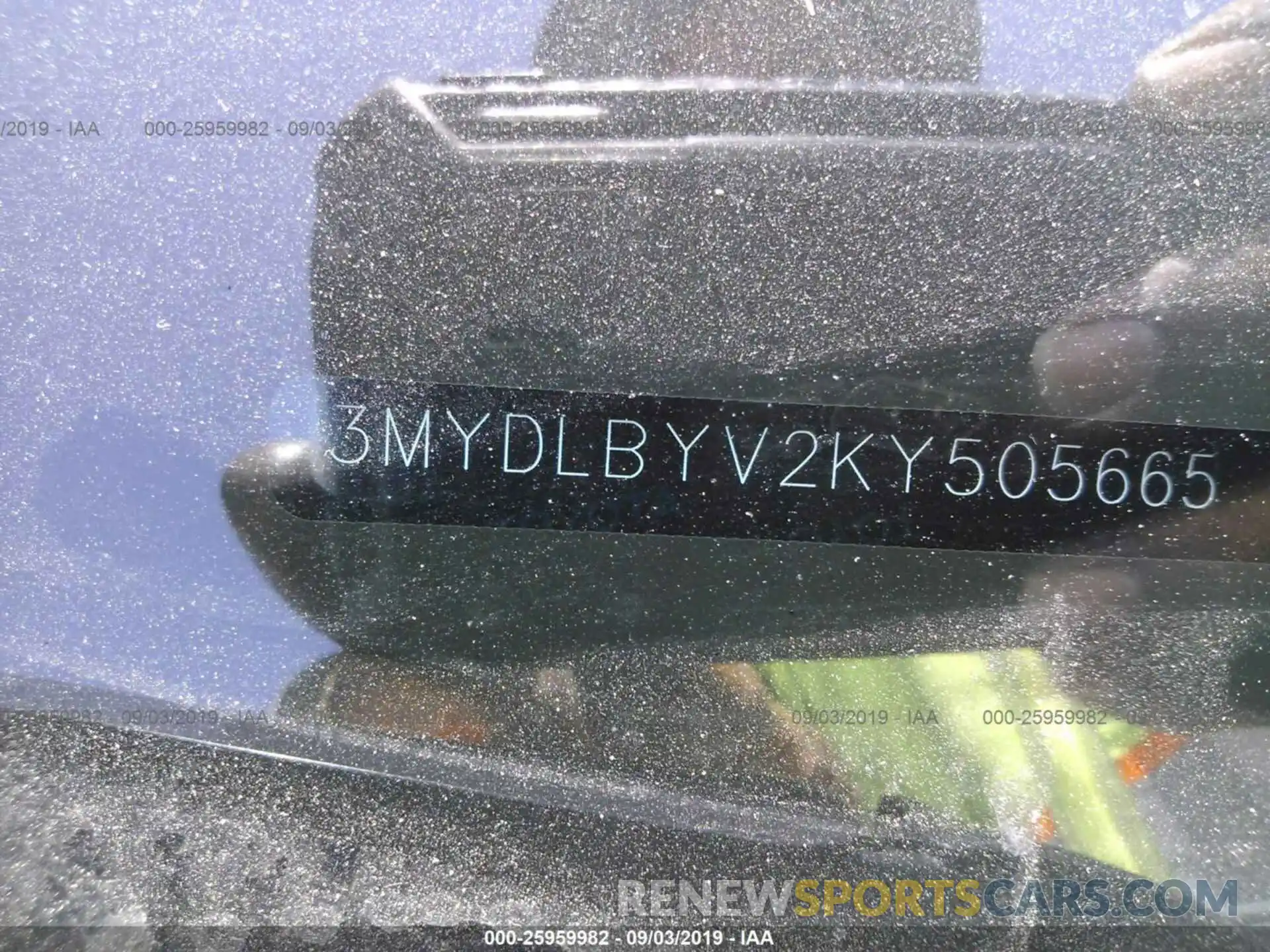 9 Photograph of a damaged car 3MYDLBYV2KY505665 TOYOTA YARIS 2019