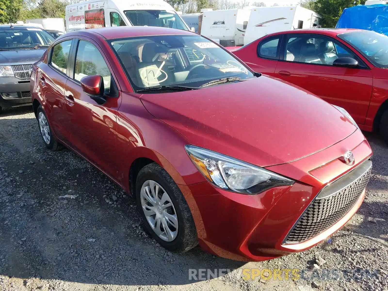 1 Photograph of a damaged car 3MYDLBYV2KY506170 TOYOTA YARIS 2019