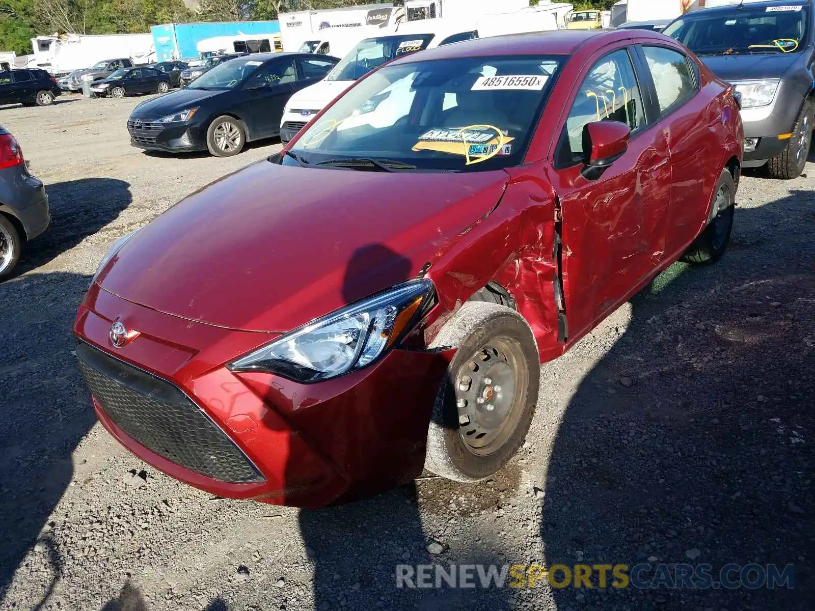 2 Photograph of a damaged car 3MYDLBYV2KY506170 TOYOTA YARIS 2019