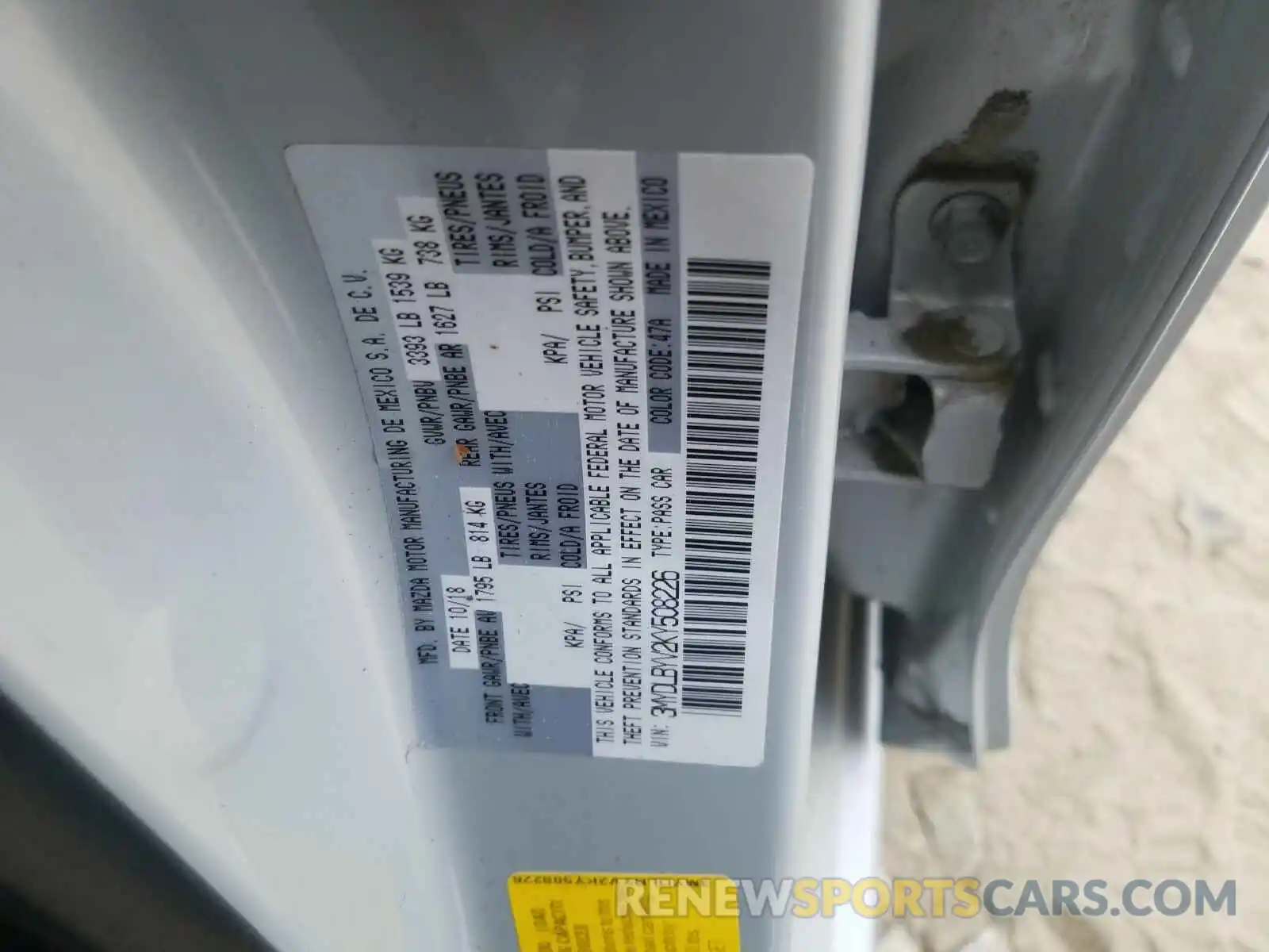 10 Photograph of a damaged car 3MYDLBYV2KY508226 TOYOTA YARIS 2019