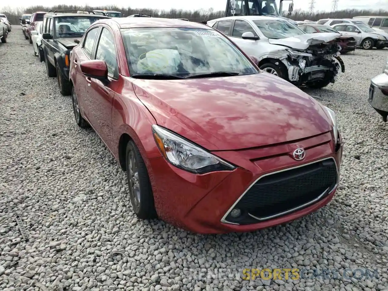 1 Photograph of a damaged car 3MYDLBYV2KY509554 TOYOTA YARIS 2019