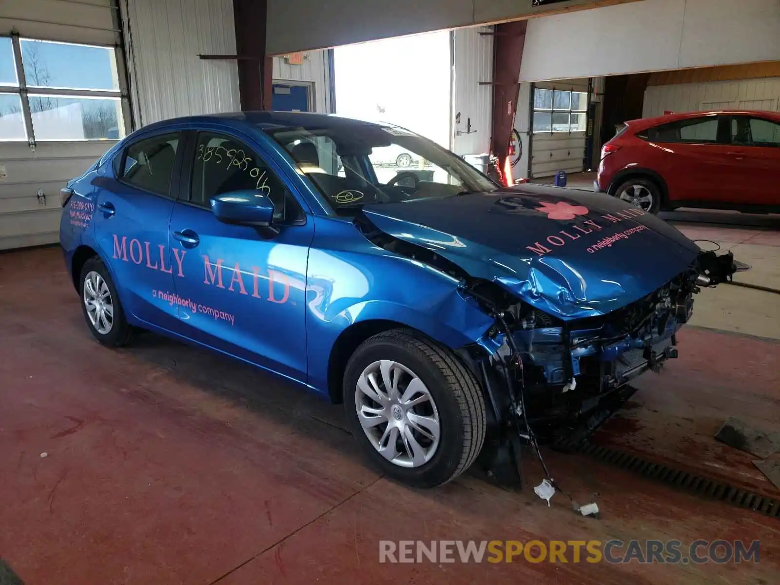 1 Photograph of a damaged car 3MYDLBYV2KY509683 TOYOTA YARIS 2019