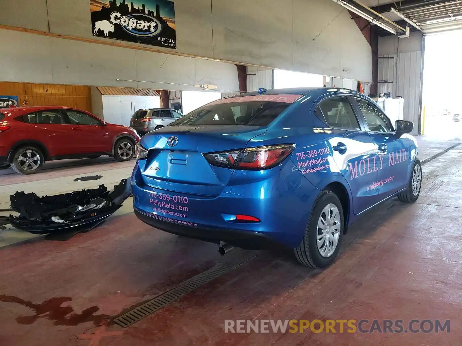 4 Photograph of a damaged car 3MYDLBYV2KY509683 TOYOTA YARIS 2019