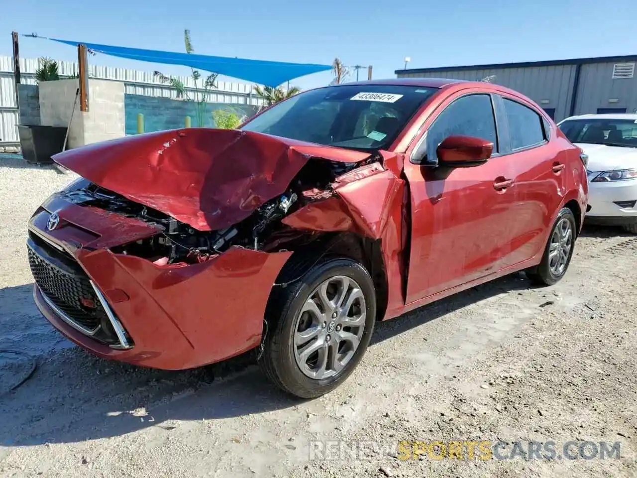1 Photograph of a damaged car 3MYDLBYV2KY510574 TOYOTA YARIS 2019