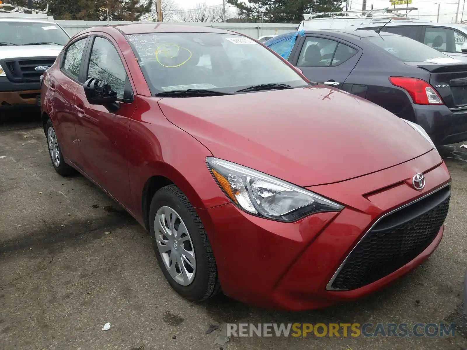 1 Photograph of a damaged car 3MYDLBYV2KY510865 TOYOTA YARIS 2019