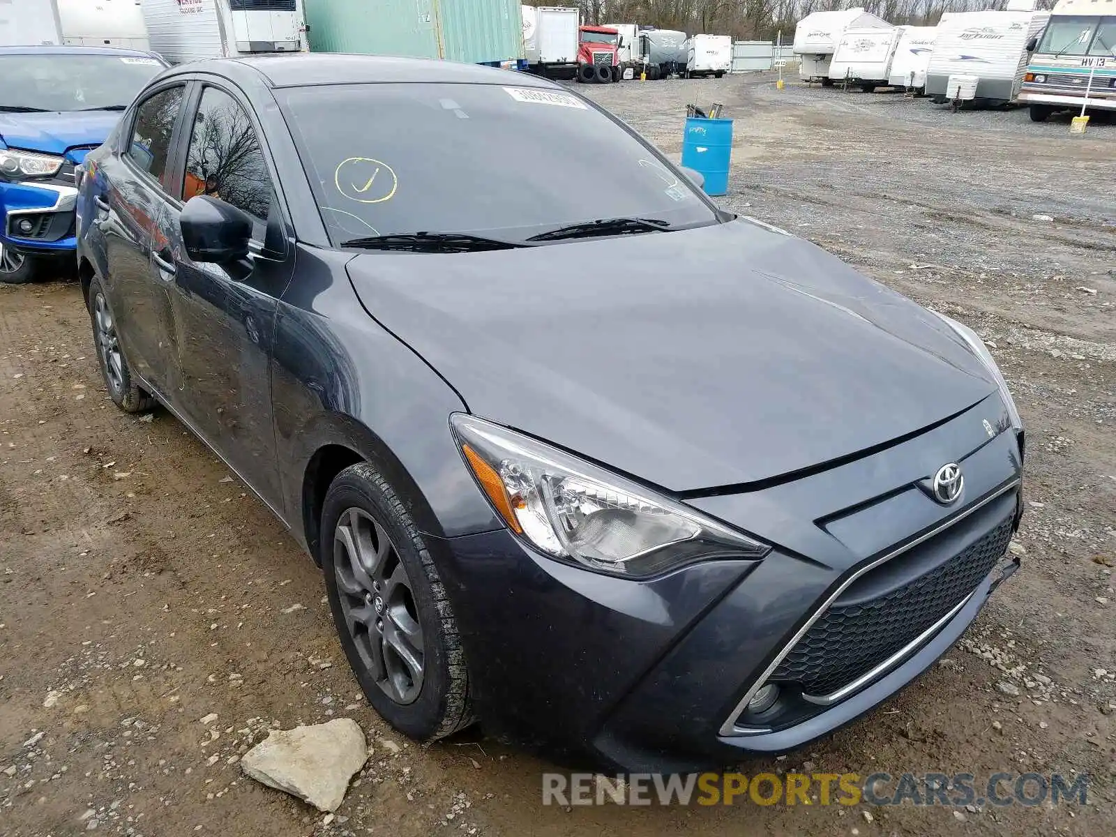 1 Photograph of a damaged car 3MYDLBYV2KY512521 TOYOTA YARIS 2019