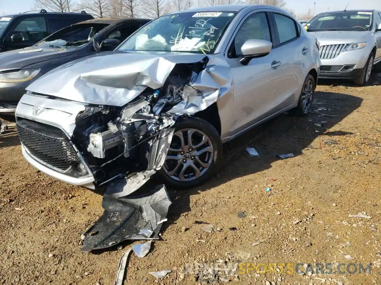 2 Photograph of a damaged car 3MYDLBYV2KY514284 TOYOTA YARIS 2019