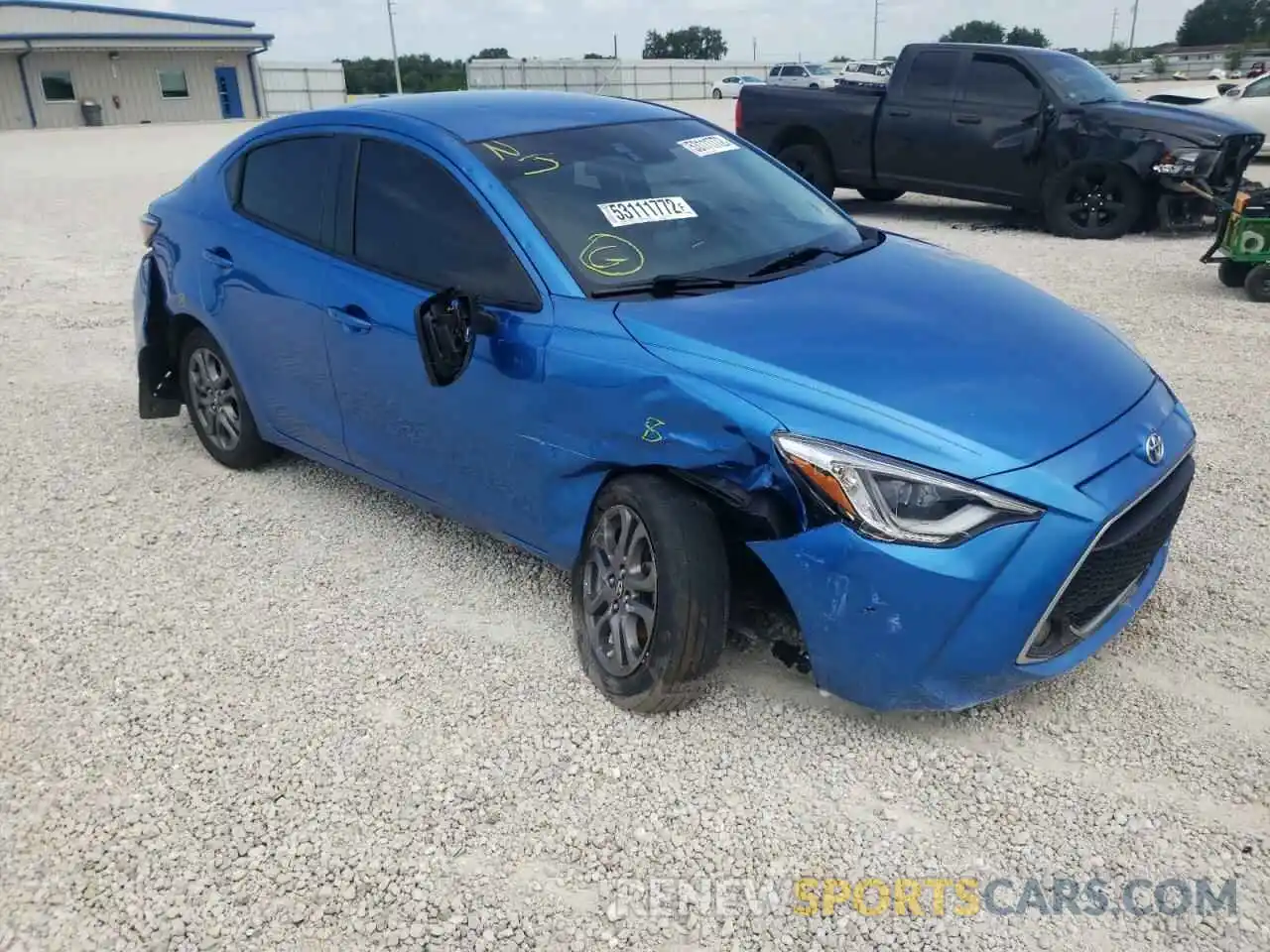 1 Photograph of a damaged car 3MYDLBYV2KY514348 TOYOTA YARIS 2019