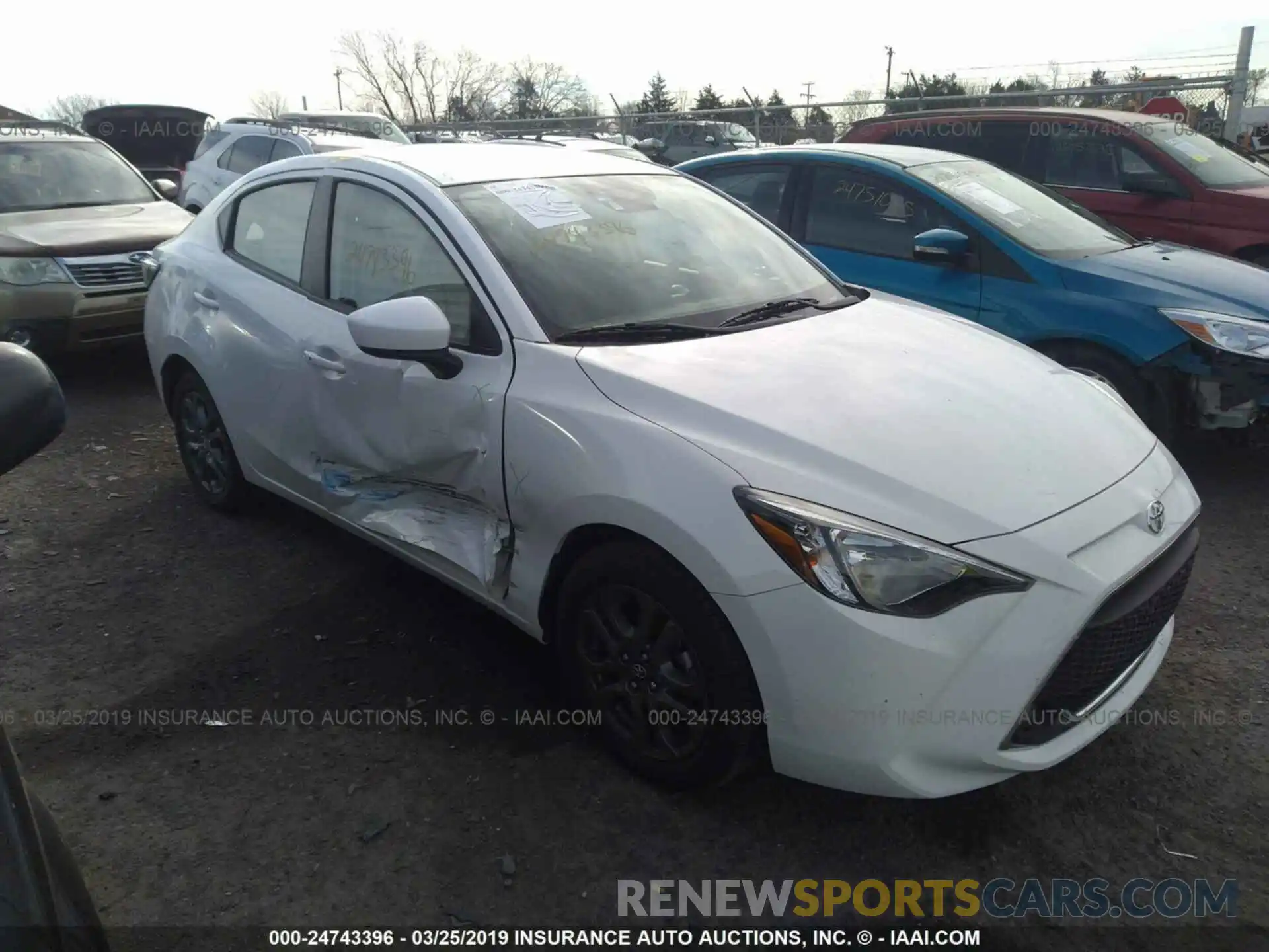 1 Photograph of a damaged car 3MYDLBYV2KY514639 TOYOTA YARIS 2019