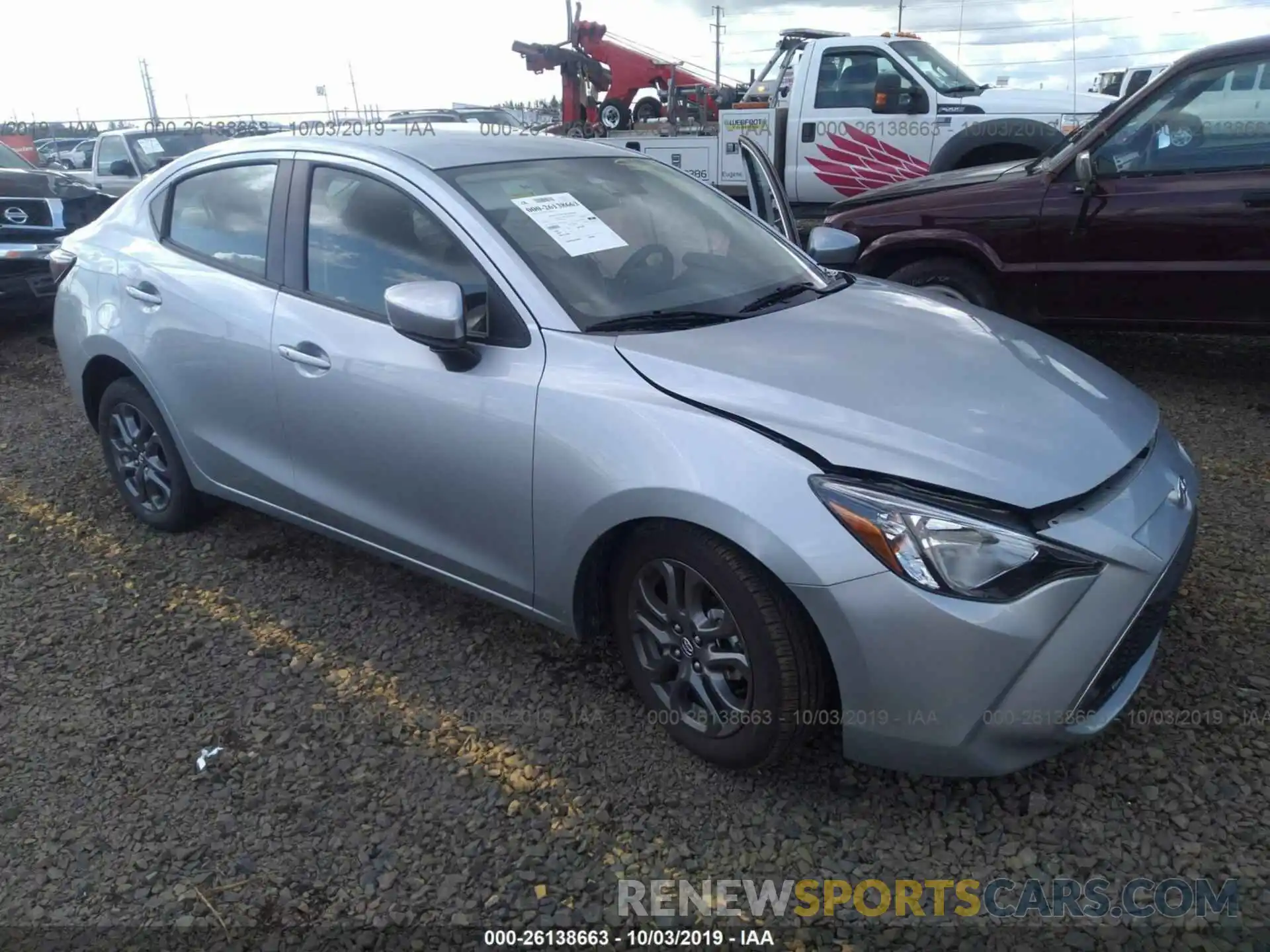 1 Photograph of a damaged car 3MYDLBYV2KY515452 TOYOTA YARIS 2019