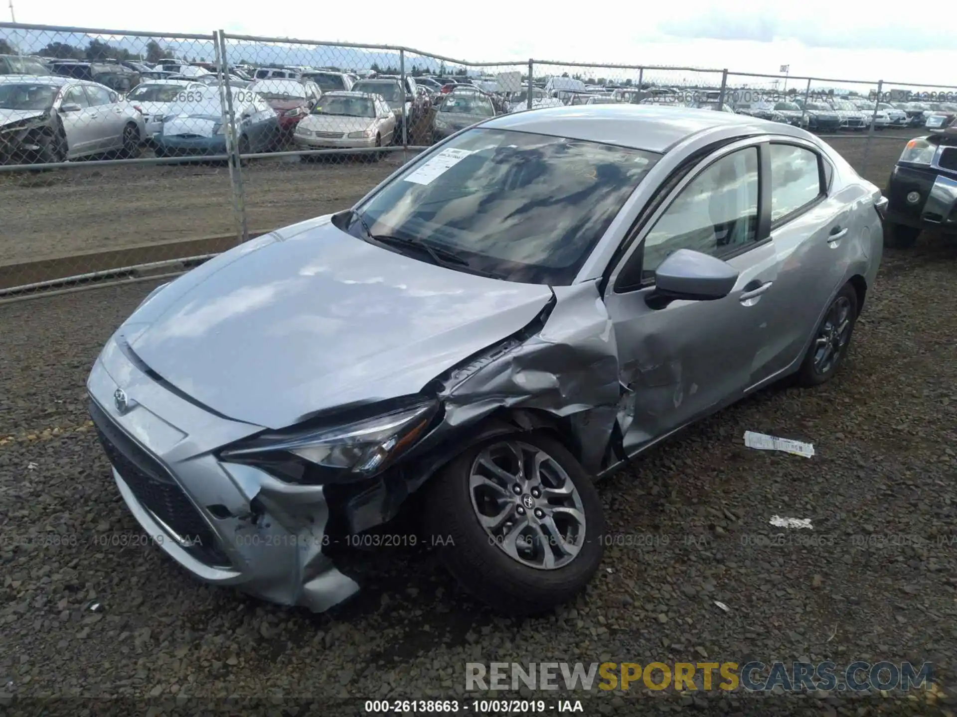 2 Photograph of a damaged car 3MYDLBYV2KY515452 TOYOTA YARIS 2019