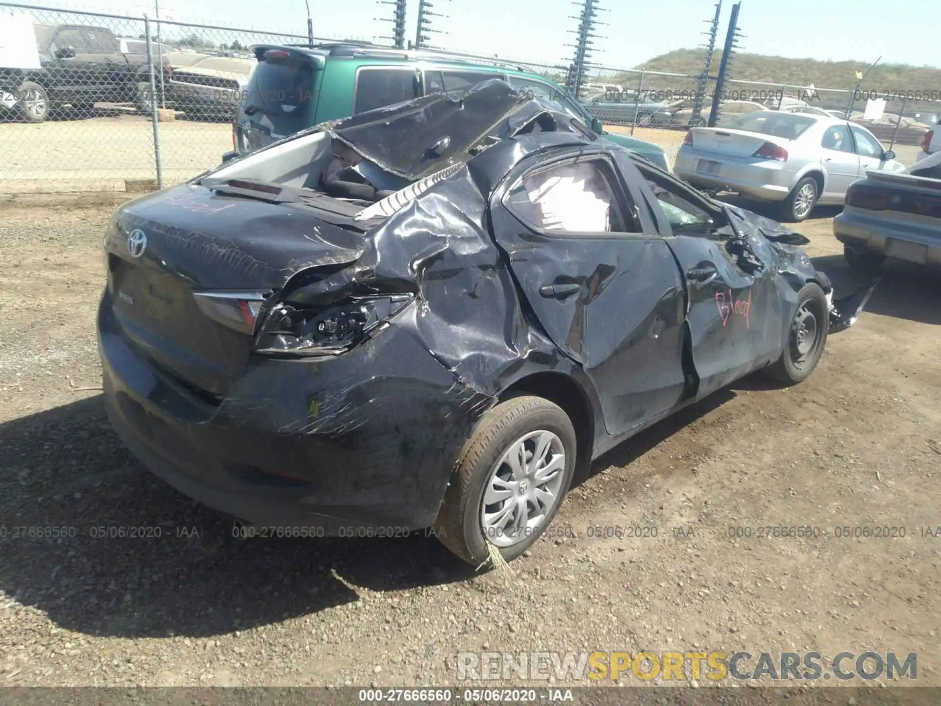 4 Photograph of a damaged car 3MYDLBYV2KY516035 TOYOTA YARIS 2019