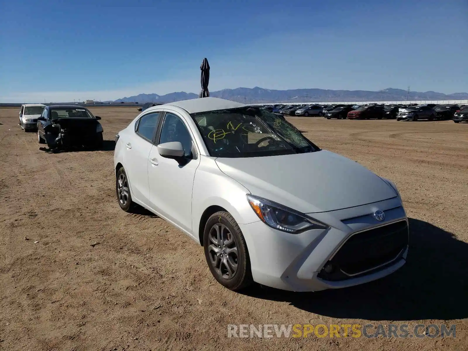 1 Photograph of a damaged car 3MYDLBYV2KY517217 TOYOTA YARIS 2019