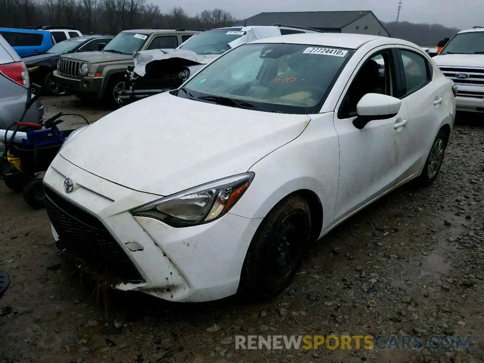 2 Photograph of a damaged car 3MYDLBYV2KY519629 TOYOTA YARIS 2019