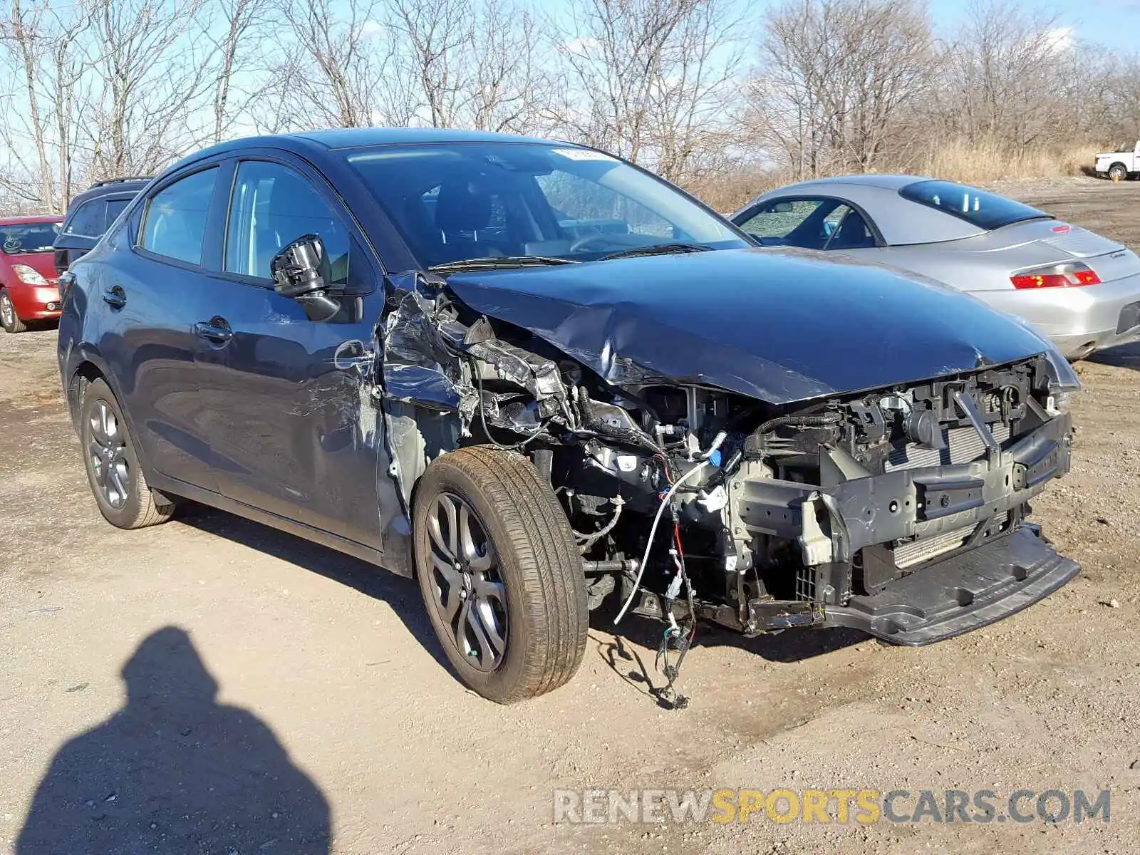 1 Photograph of a damaged car 3MYDLBYV2KY520179 TOYOTA YARIS 2019