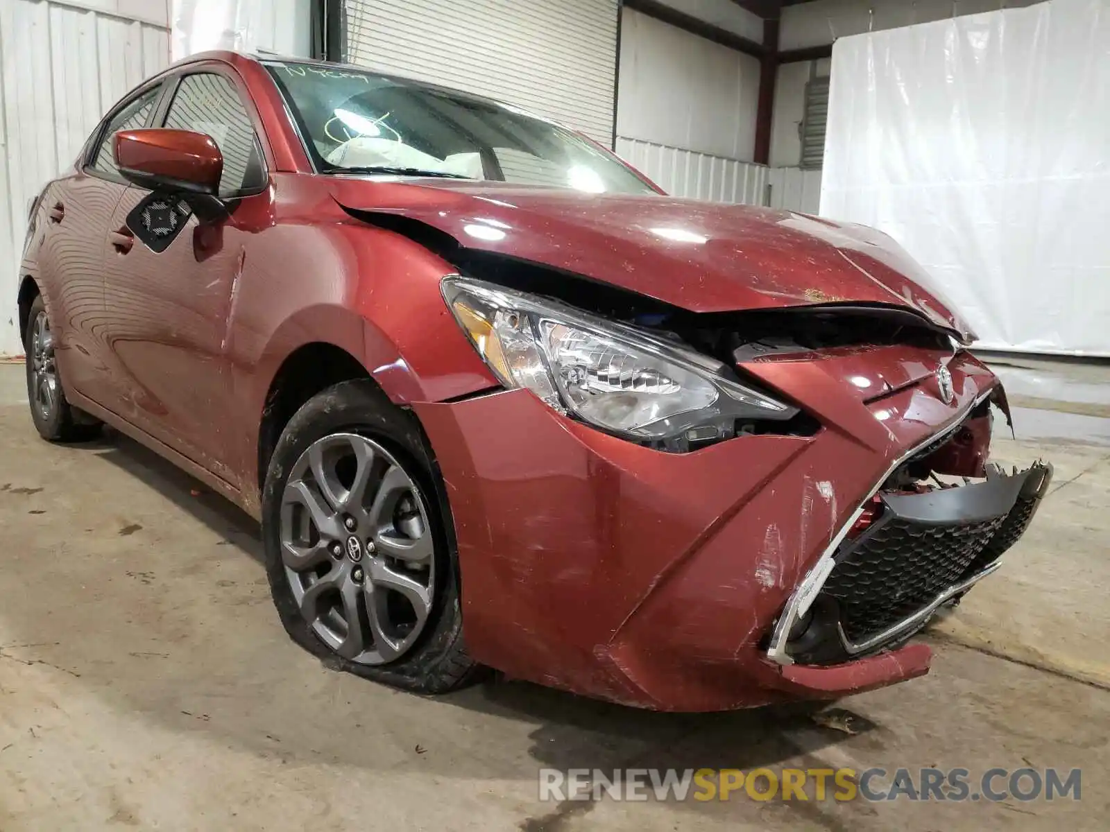 1 Photograph of a damaged car 3MYDLBYV2KY520408 TOYOTA YARIS 2019