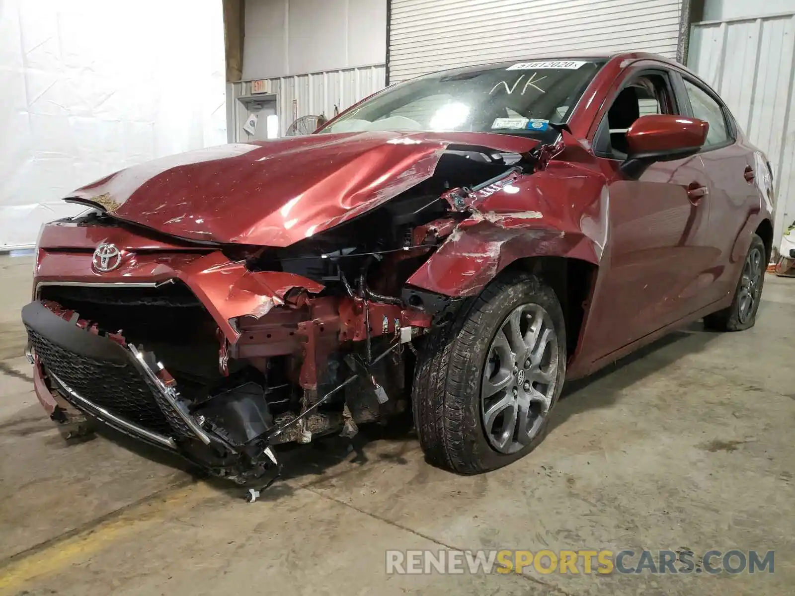 2 Photograph of a damaged car 3MYDLBYV2KY520408 TOYOTA YARIS 2019